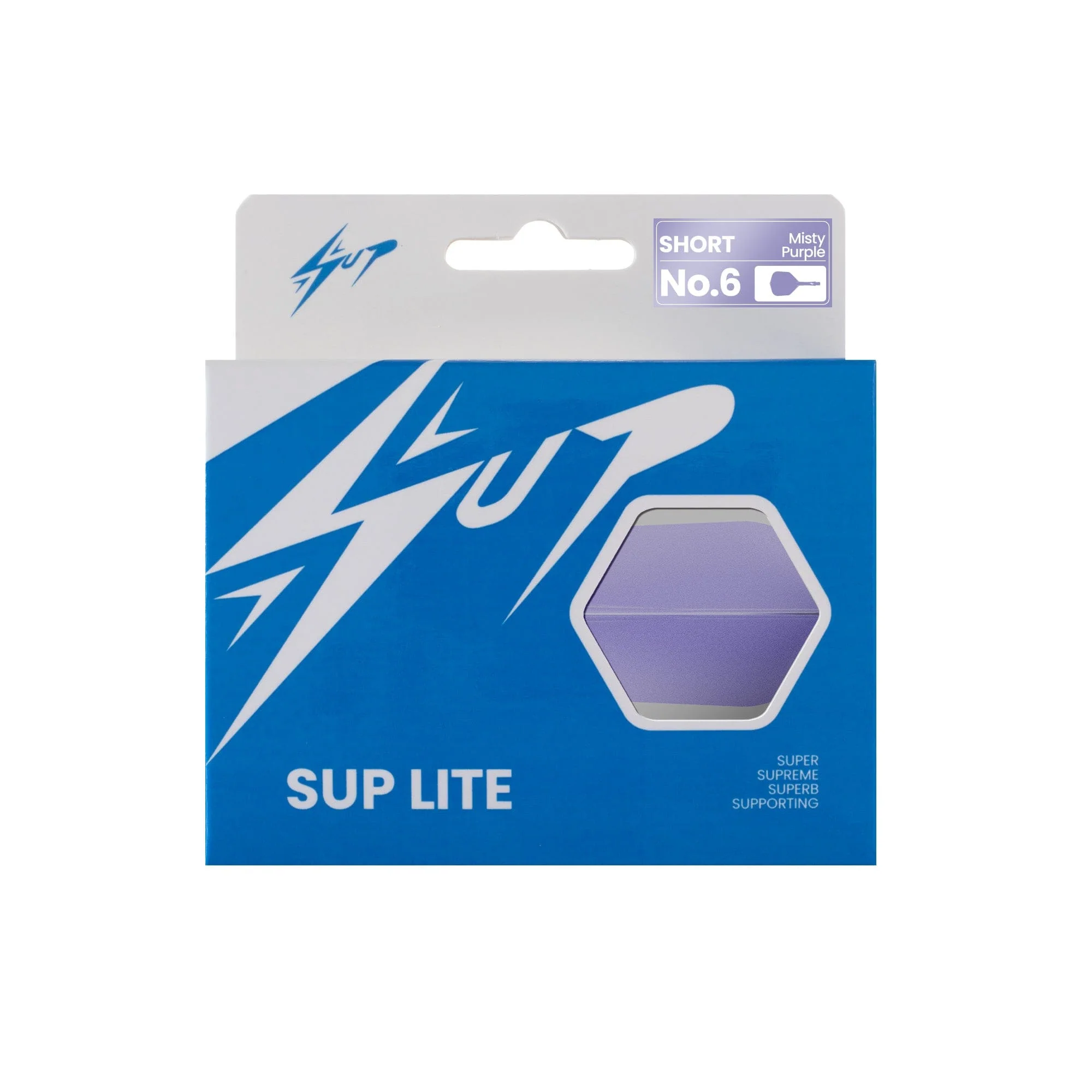 Caliburn SUP Lite Dart Flights - Moulded Flight & Shaft - Standard No6 - Misty Purple - Image 5