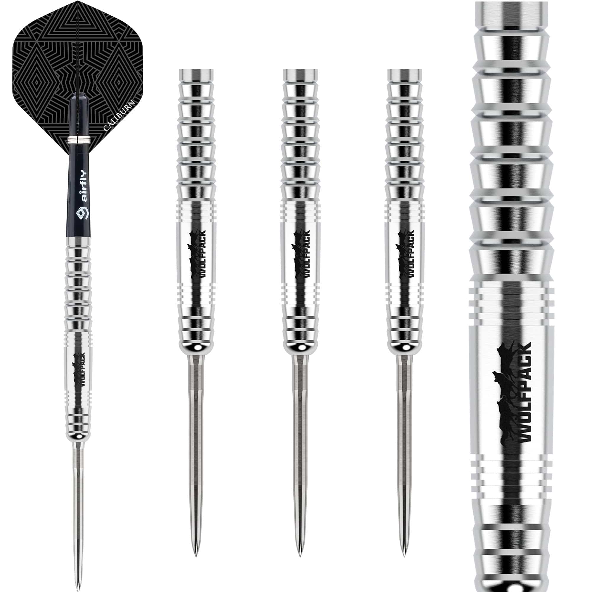 Caliburn Wolfpack Darts - Steel Tip - 90% Tungsten - W6 - 22g - Image 4