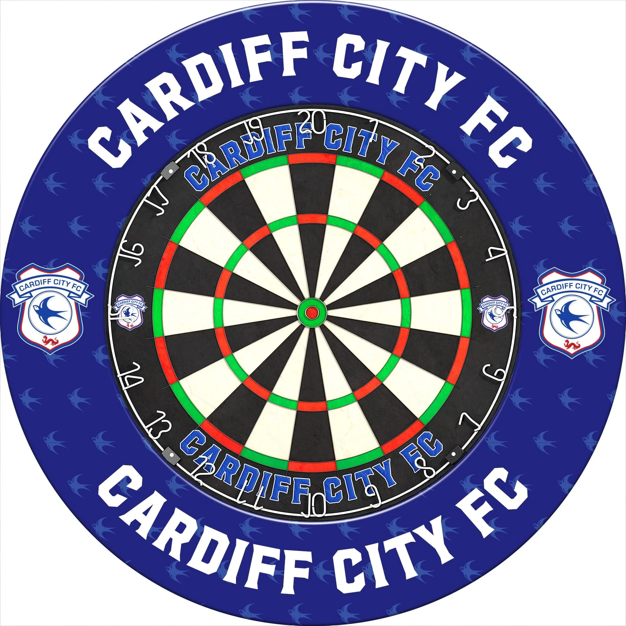 Cardiff City FC - Official Licensed - Dartboard Surround - S4 - Bluebird Crest - Image 3