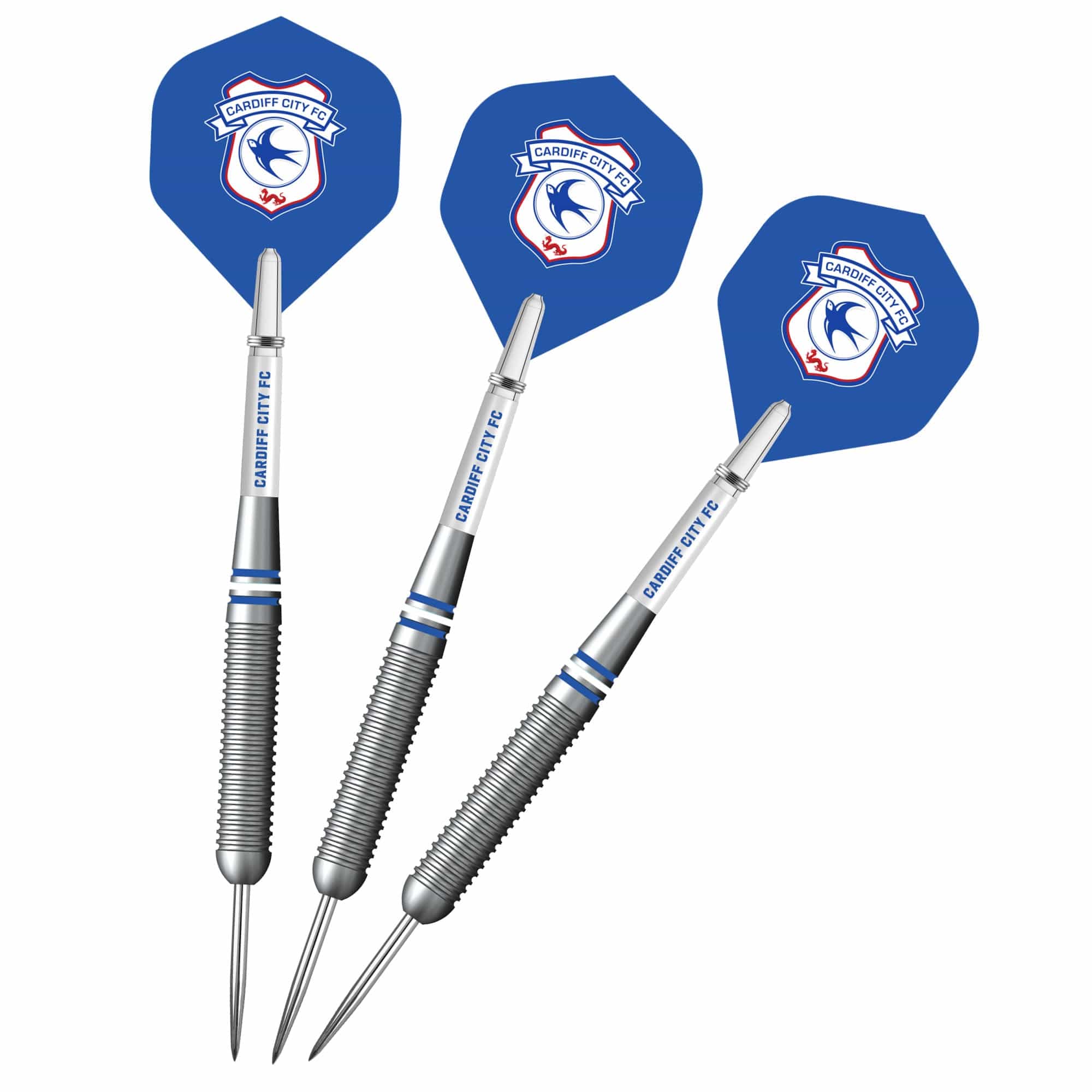 Cardiff City FC - Official Licensed - Steel Tip Darts - Brass - 22g - Image 5