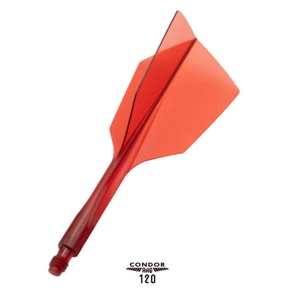 Condor AXE 120 Dart Flights - Narrow - Clear Red - Image 3