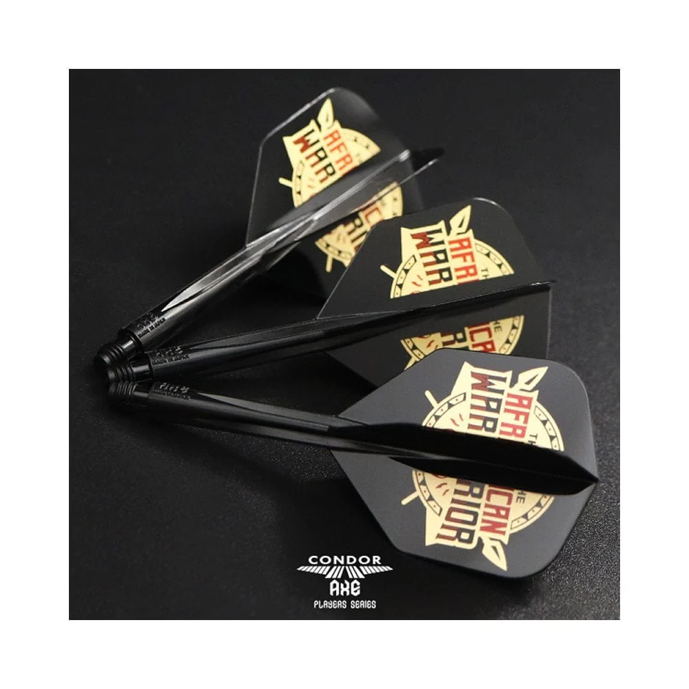 *Condor AXE Dart Flights - Devon Petersen - Small - African Warrior - Inspiration 2 - Black - Image 4
