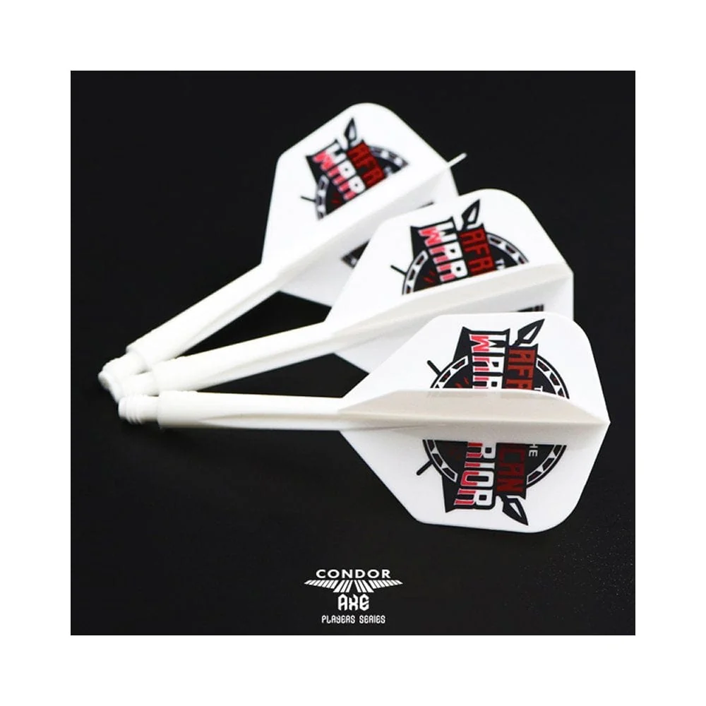 *Condor AXE Dart Flights - Devon Petersen - Small - African Warrior - Inspiration 2 - White - Image 4