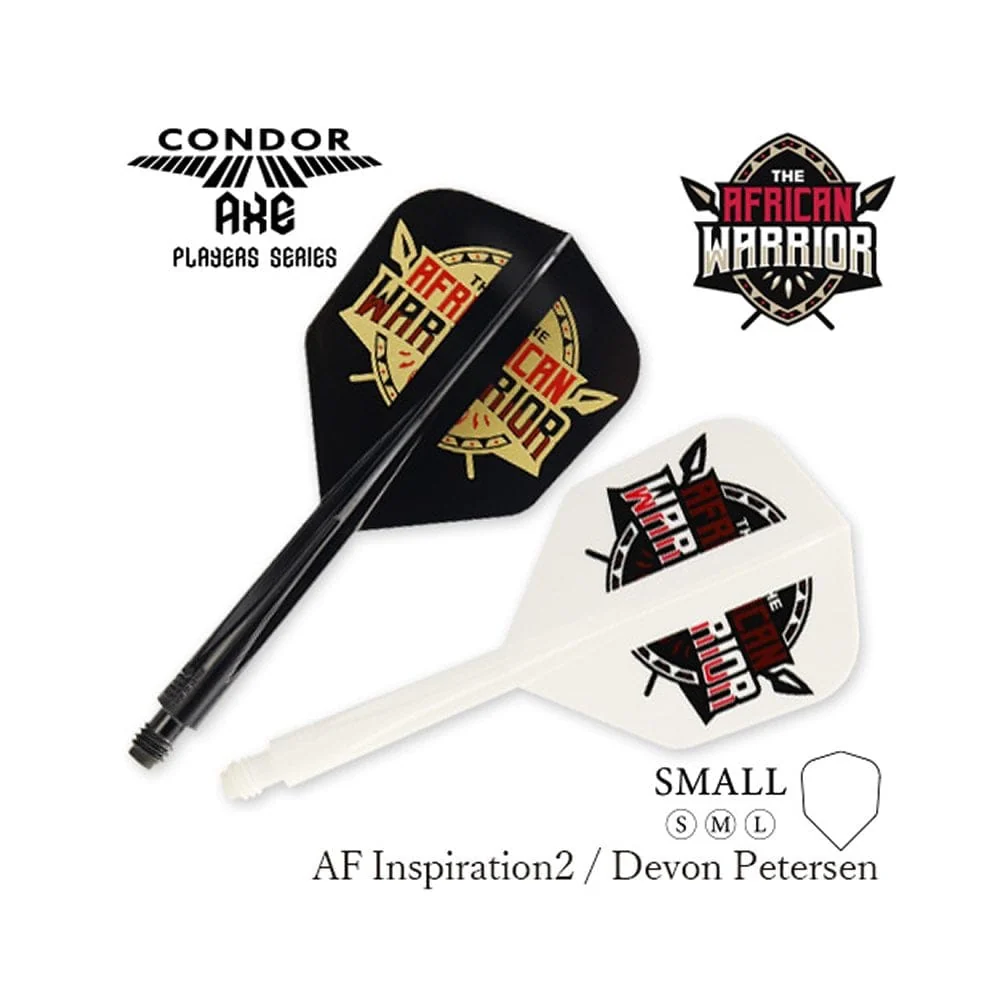 *Condor AXE Dart Flights - Devon Petersen - Small - African Warrior - Inspiration 2 - White - Image 7