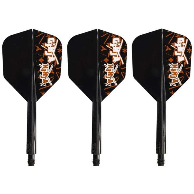 Condor AXE Dart Flights - Matt Campbell - Ginja Ninja - Small - Black - Image 2