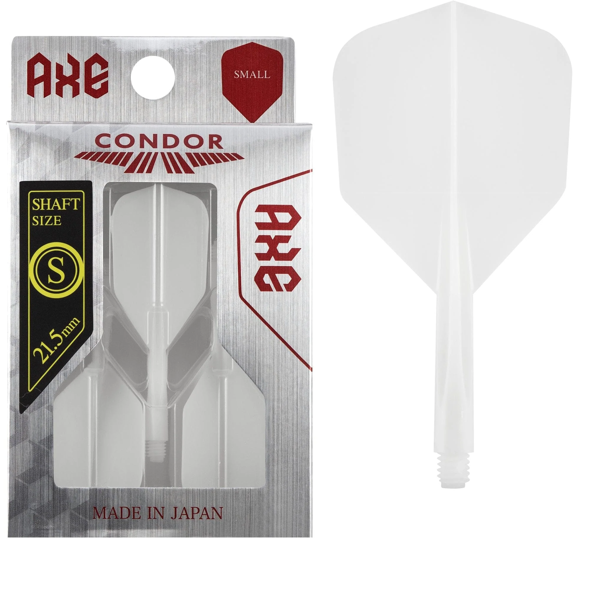 Condor AXE Dart Flights - Small - White - Image 2