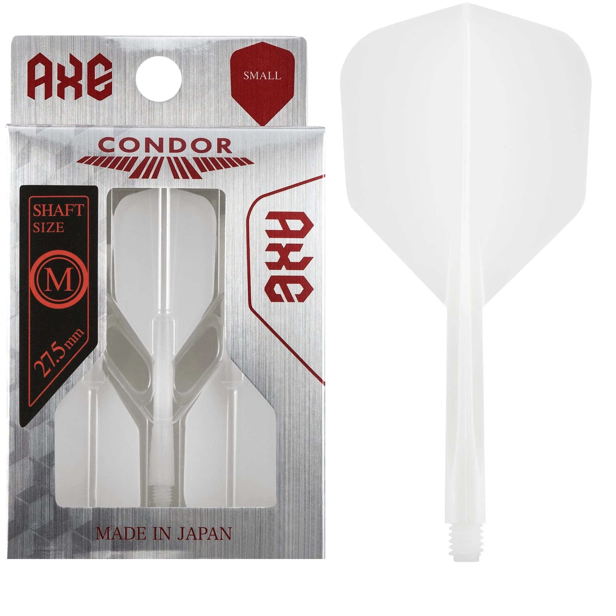 Condor AXE Dart Flights - Small - White - Image 3