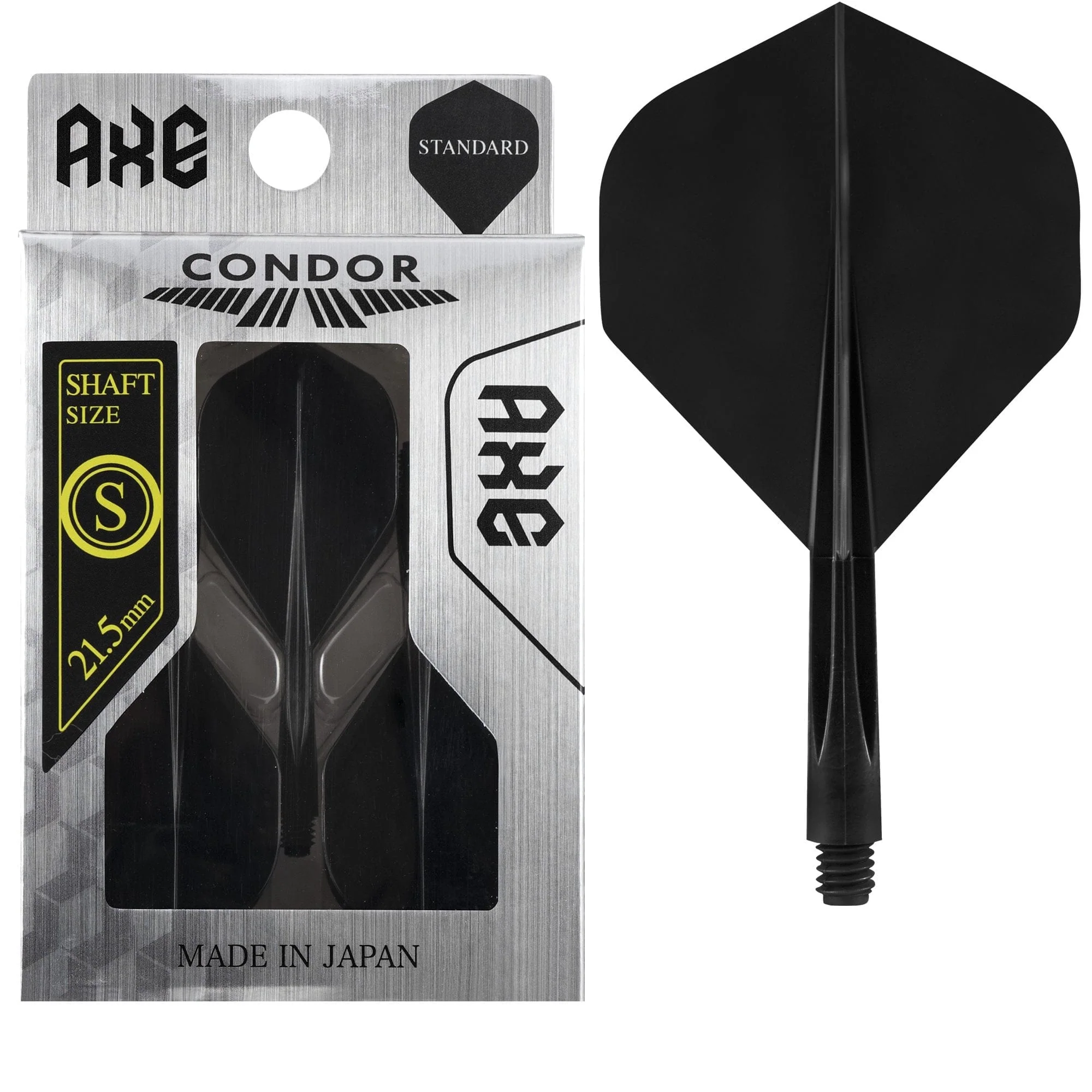Condor AXE Dart Flights - Standard - Black - Image 2