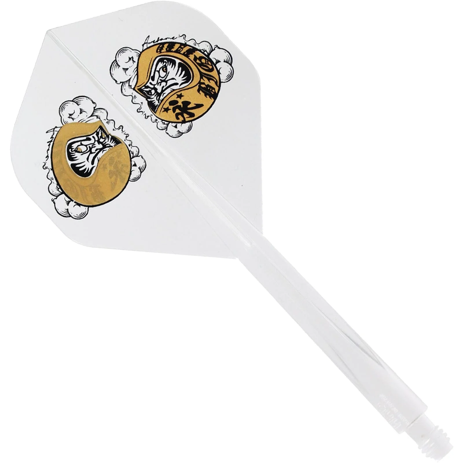 *Condor AXE Dart Flights - Standard - Daruma Baby - Clear Gold
