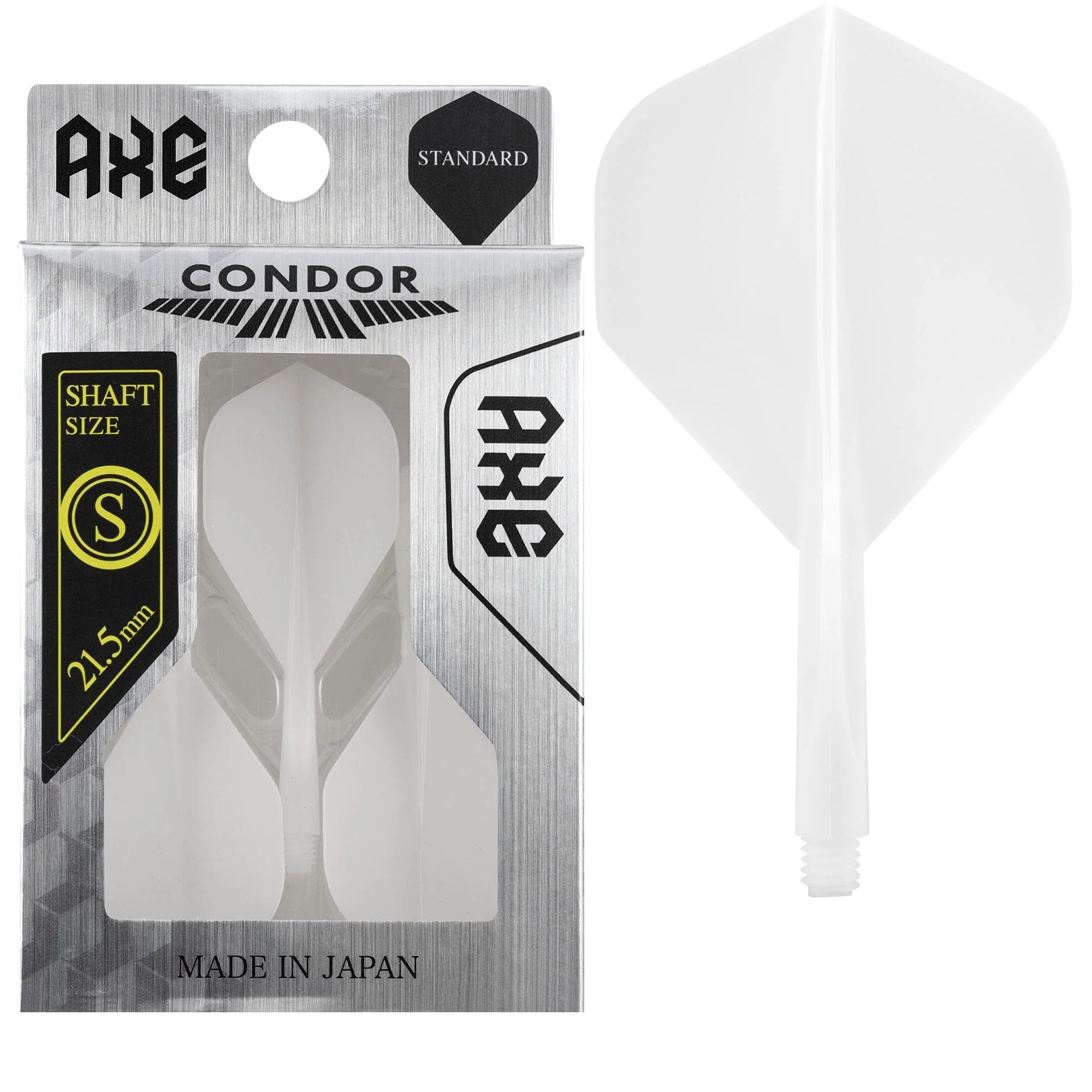 Condor AXE Dart Flights - Standard - White - Image 2