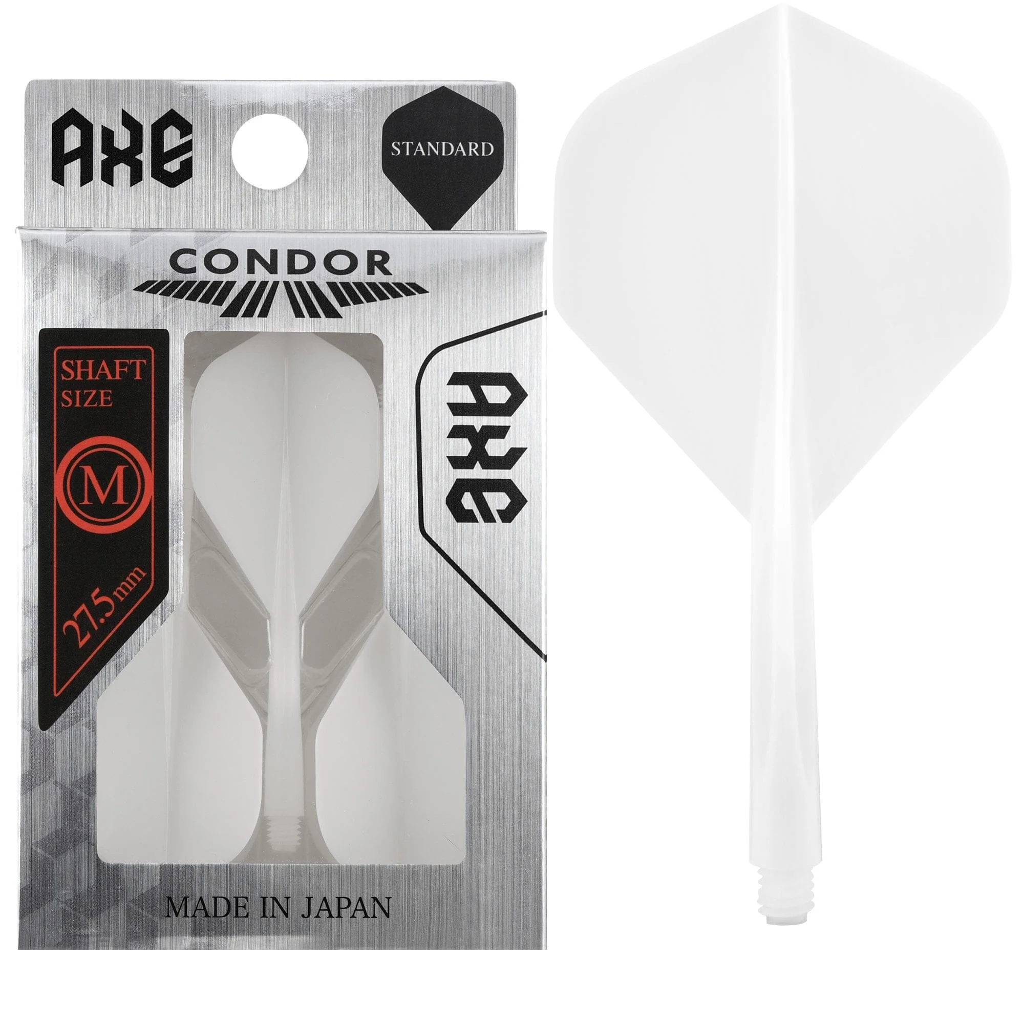 Condor AXE Dart Flights - Standard - White - Image 3