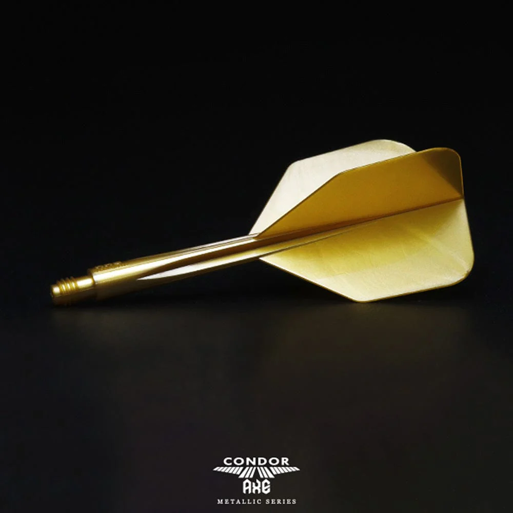 Condor AXE Metallic Dart Flights - Small - Gold - Image 3