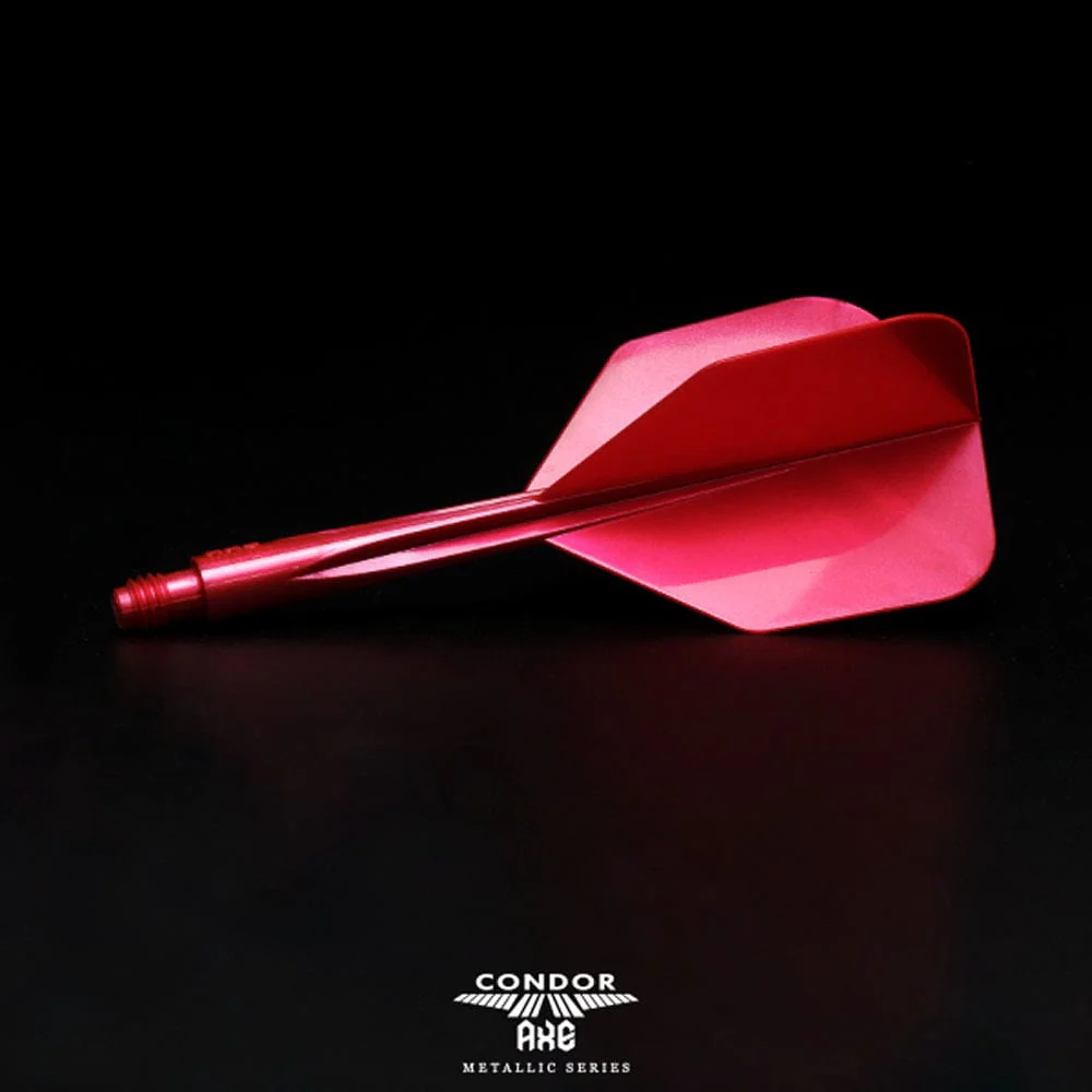 Condor AXE Metallic Dart Flights - Small - Red - Image 3