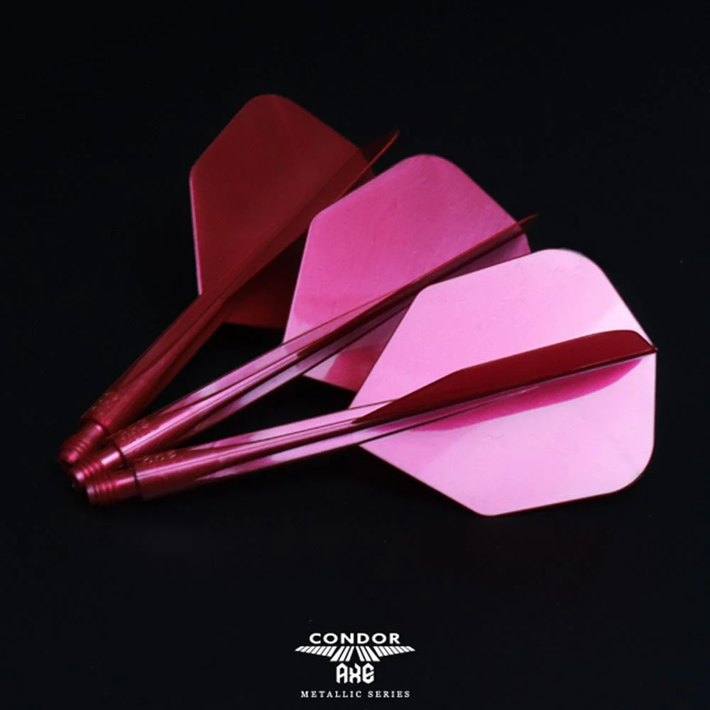Condor AXE Metallic Dart Flights - Small - Red - Image 4