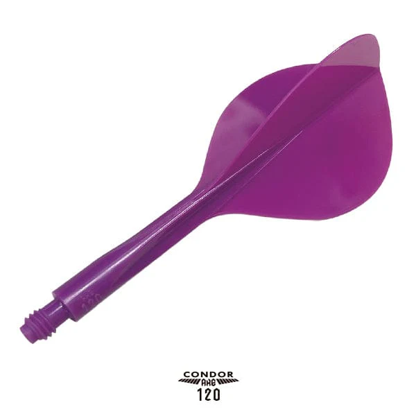Condor AXE120 Dart Flights - Teardrop - Purple - Image 3