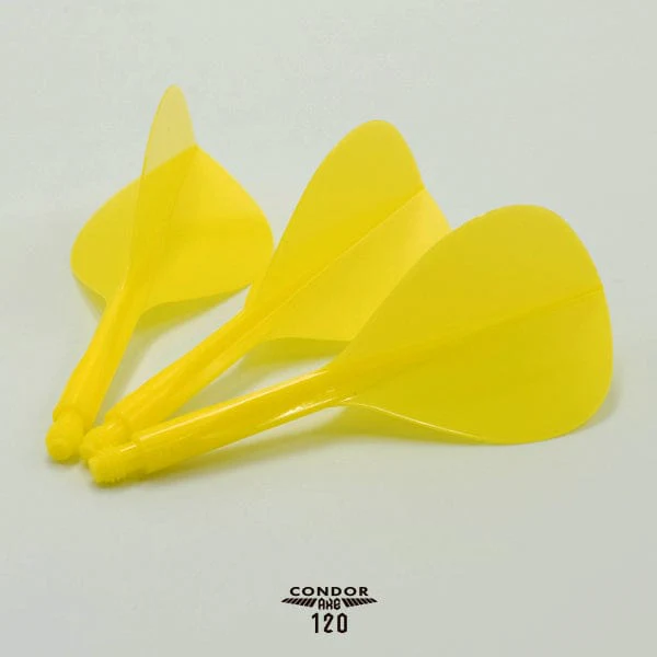Condor AXE120 Dart Flights - Teardrop - Yellow - Image 5