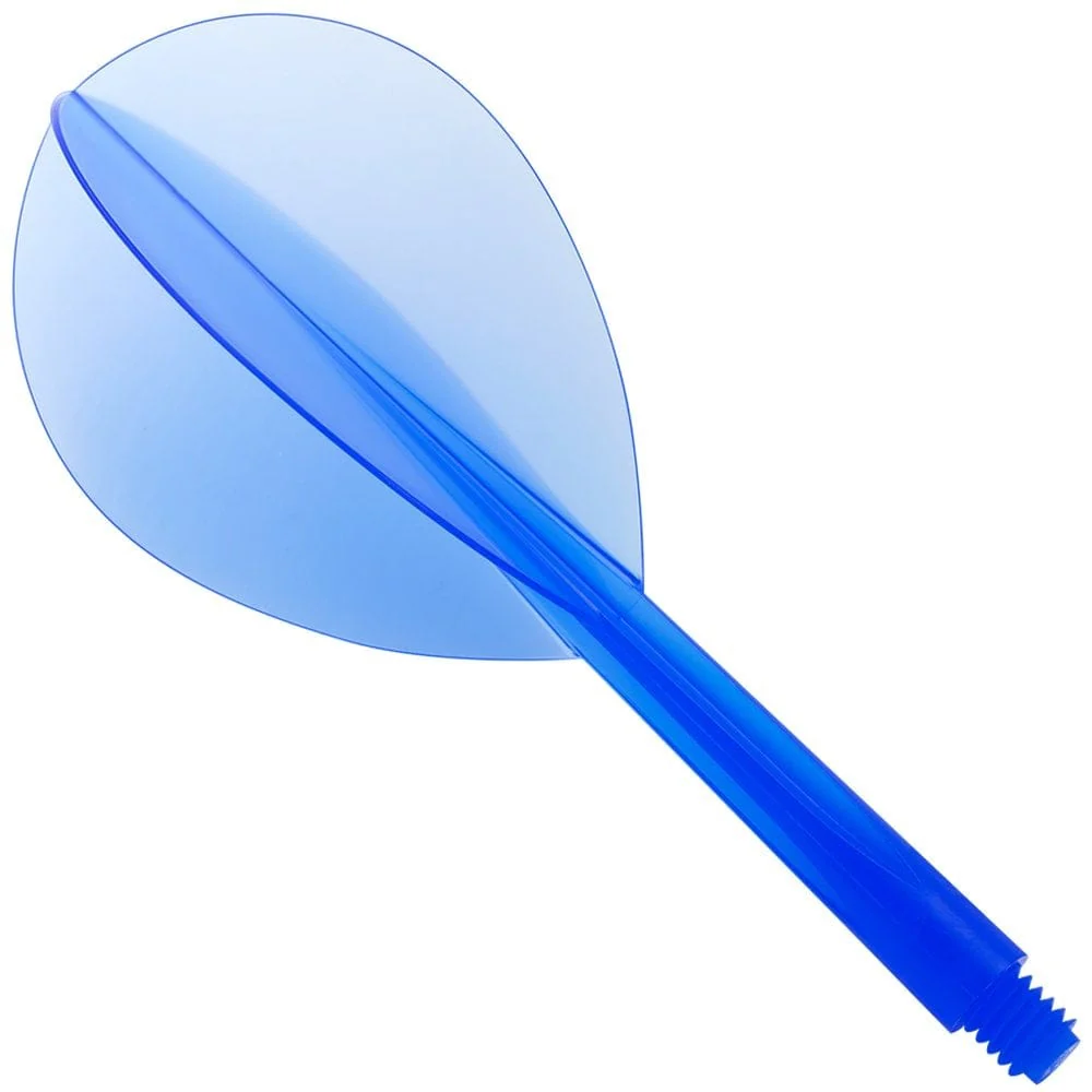 *Condor Dart Flights - Zero Stress - Teardrop - Clear Blue - Image 2