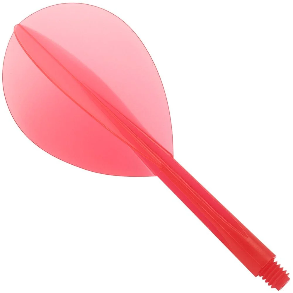 Condor Dart Flights - Zero Stress - Teardrop - Clear Red - Image 2
