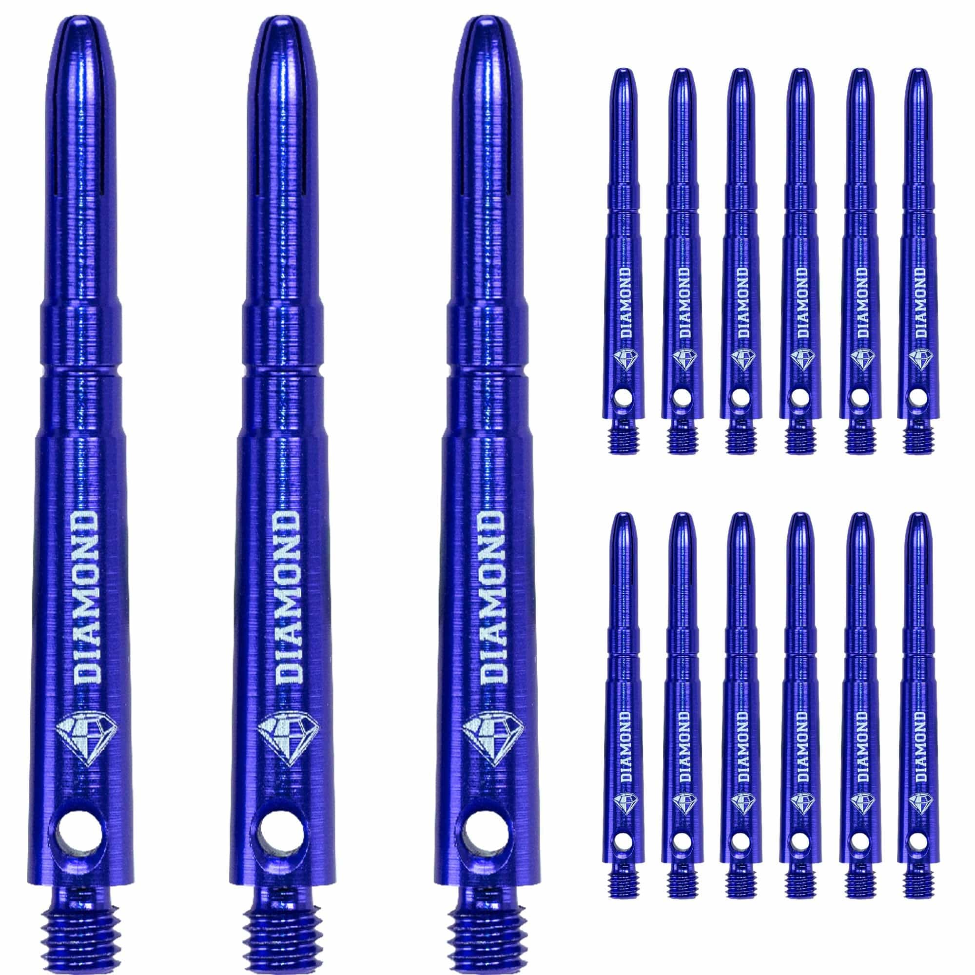 Cuesoul - Aluminium Dart Shafts - Diamond - Value Pack - 4 sets - Blue - Image 5