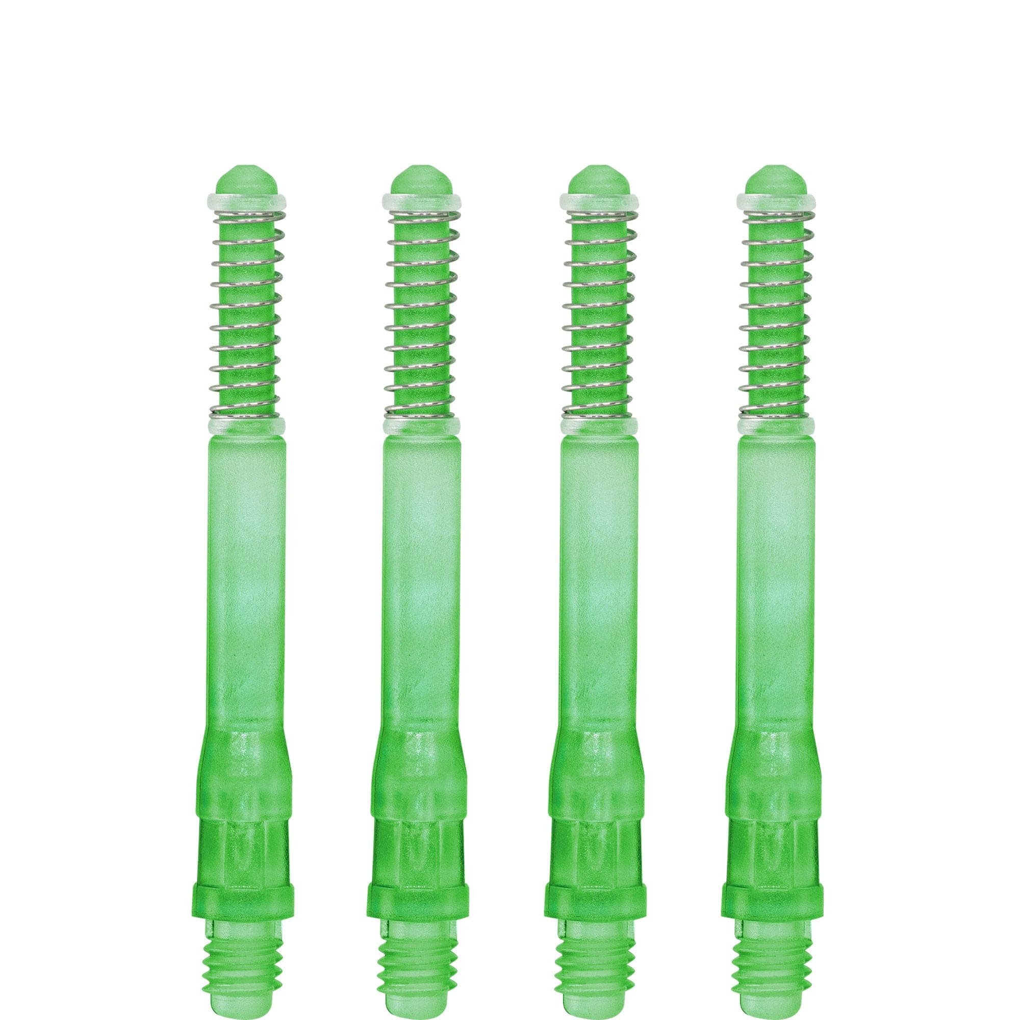 *Cuesoul - Dart Shafts - Tero Flight System - AK7 - Gradient - Standard - Set of 4 - Lime Green - Image 3