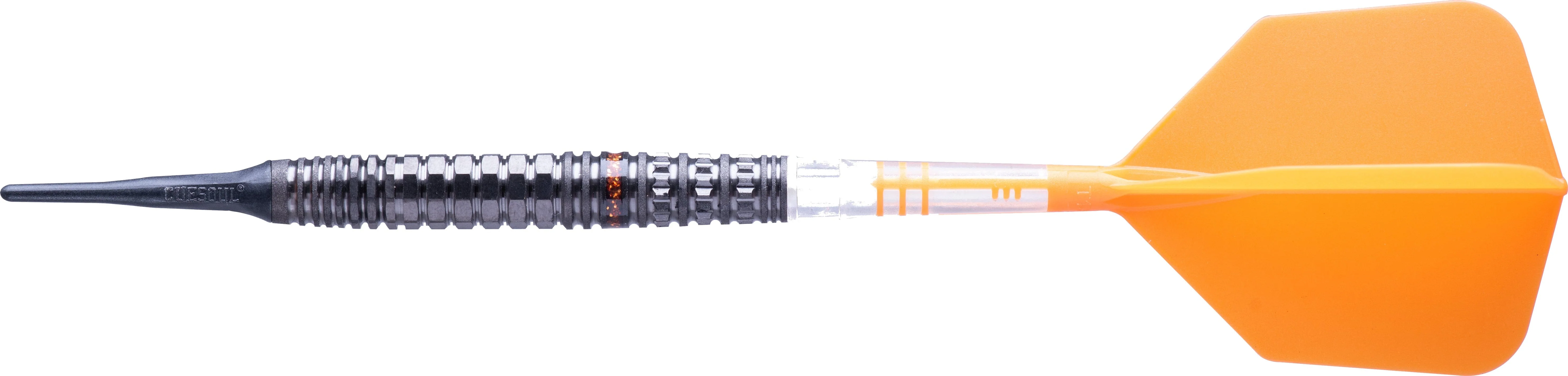 Cuesoul Engine V6 Darts - Soft Tip - 90% Tungsten - Hope Ring - Gold - Image 3