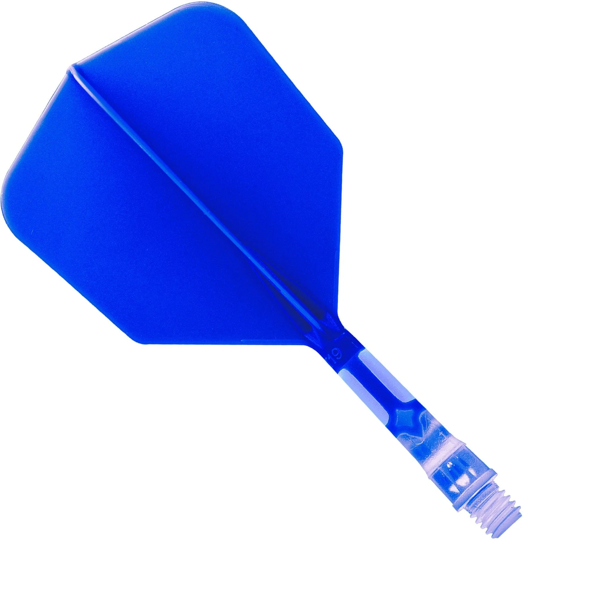 Cuesoul Rost T19 Integrated Dart Shaft and Flights - Big Wing - Clear with Blue Flight - Image 5