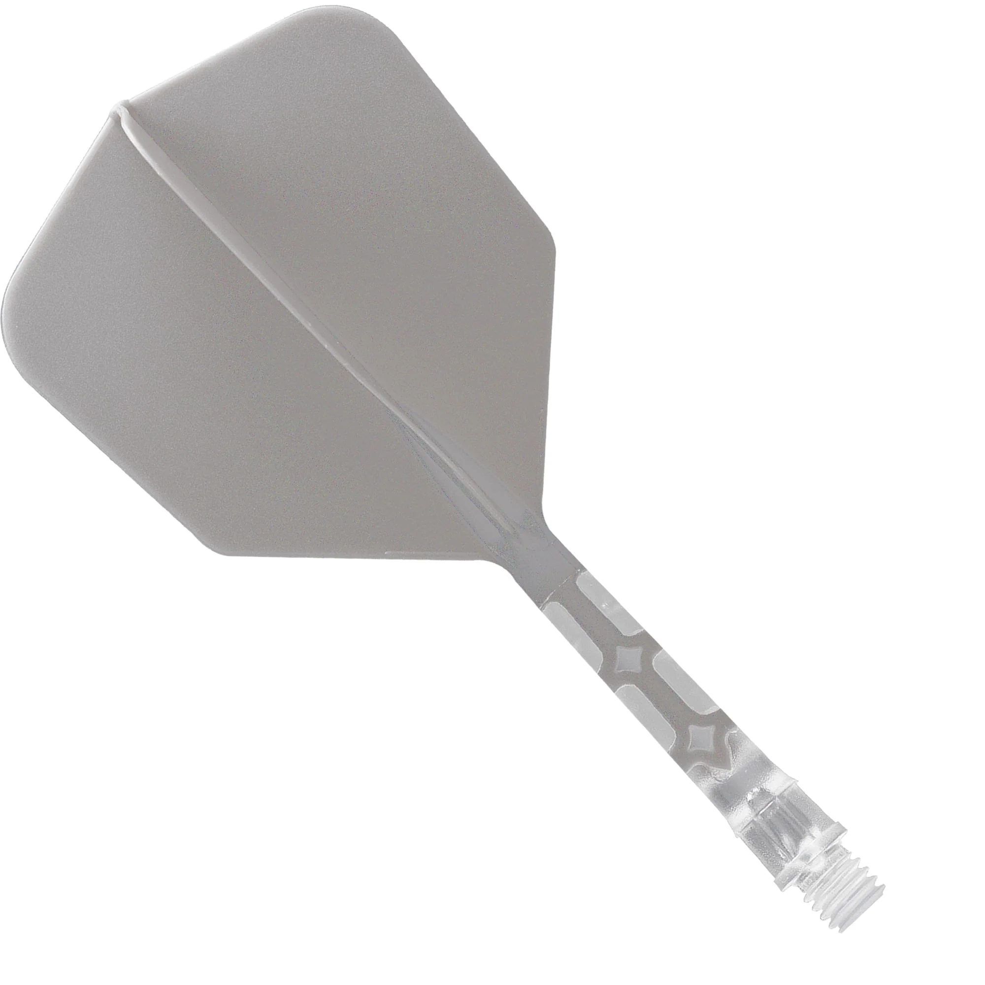 Cuesoul Rost T19 Integrated Dart Shaft and Flights - Big Wing - Clear with Grey Flight - Image 4