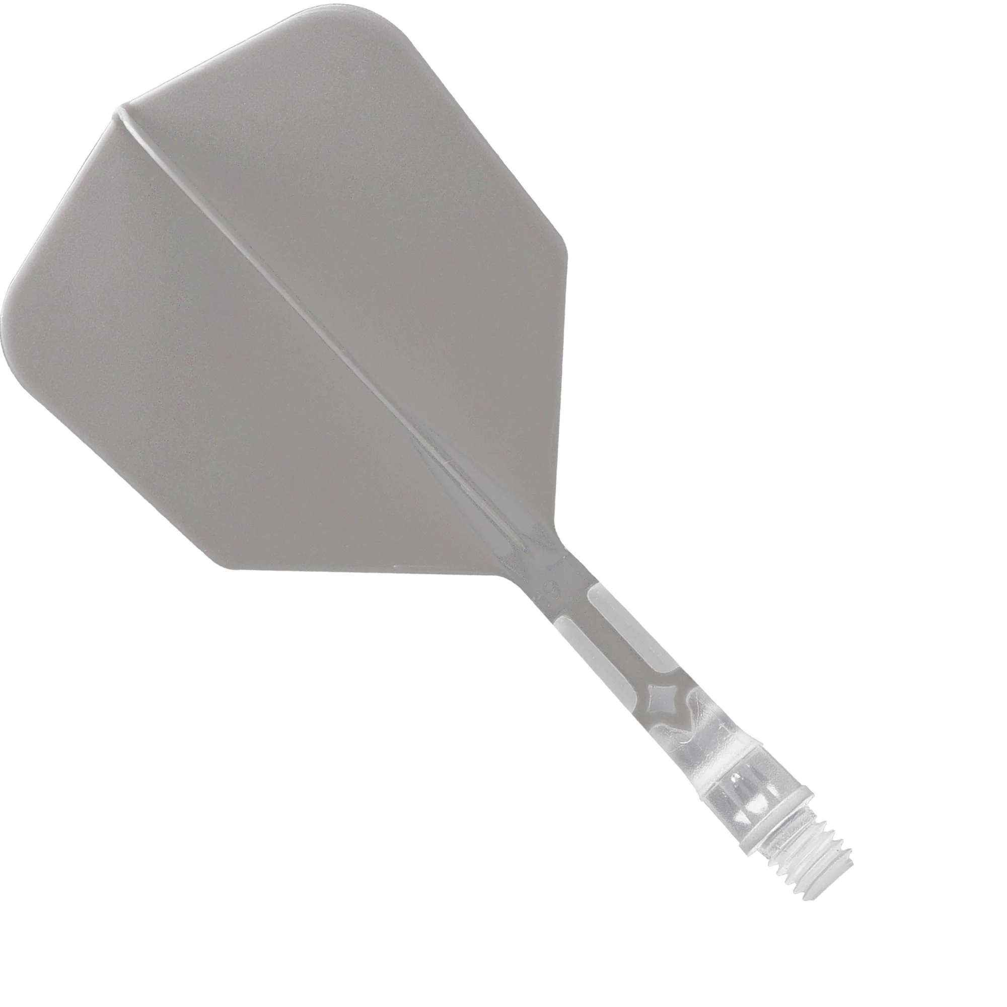 Cuesoul Rost T19 Integrated Dart Shaft and Flights - Big Wing - Clear with Grey Flight - Image 5