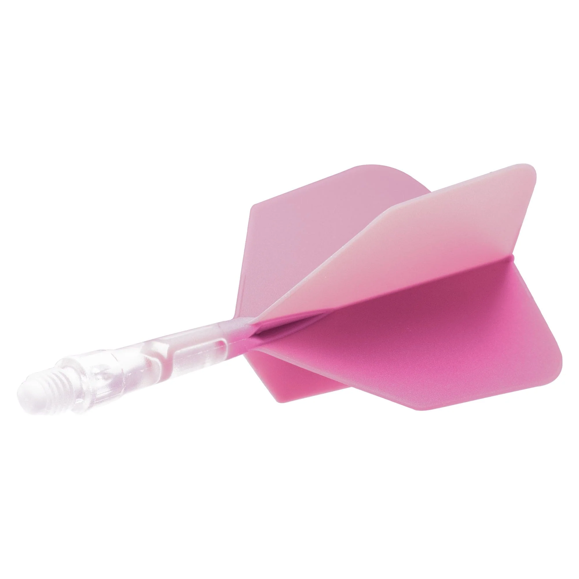 Cuesoul Rost T19 Integrated Dart Shaft and Flights - Big Wing - Clear with Pink Flight - Image 8