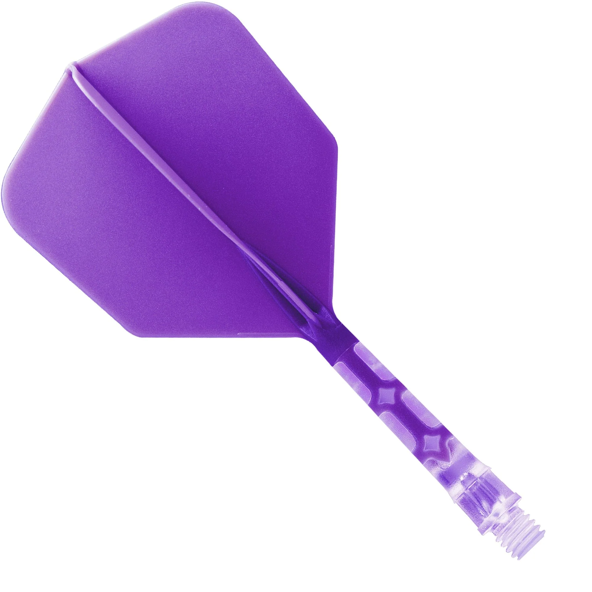 Cuesoul Rost T19 Integrated Dart Shaft and Flights - Big Wing - Clear with Purple Flight - Image 4