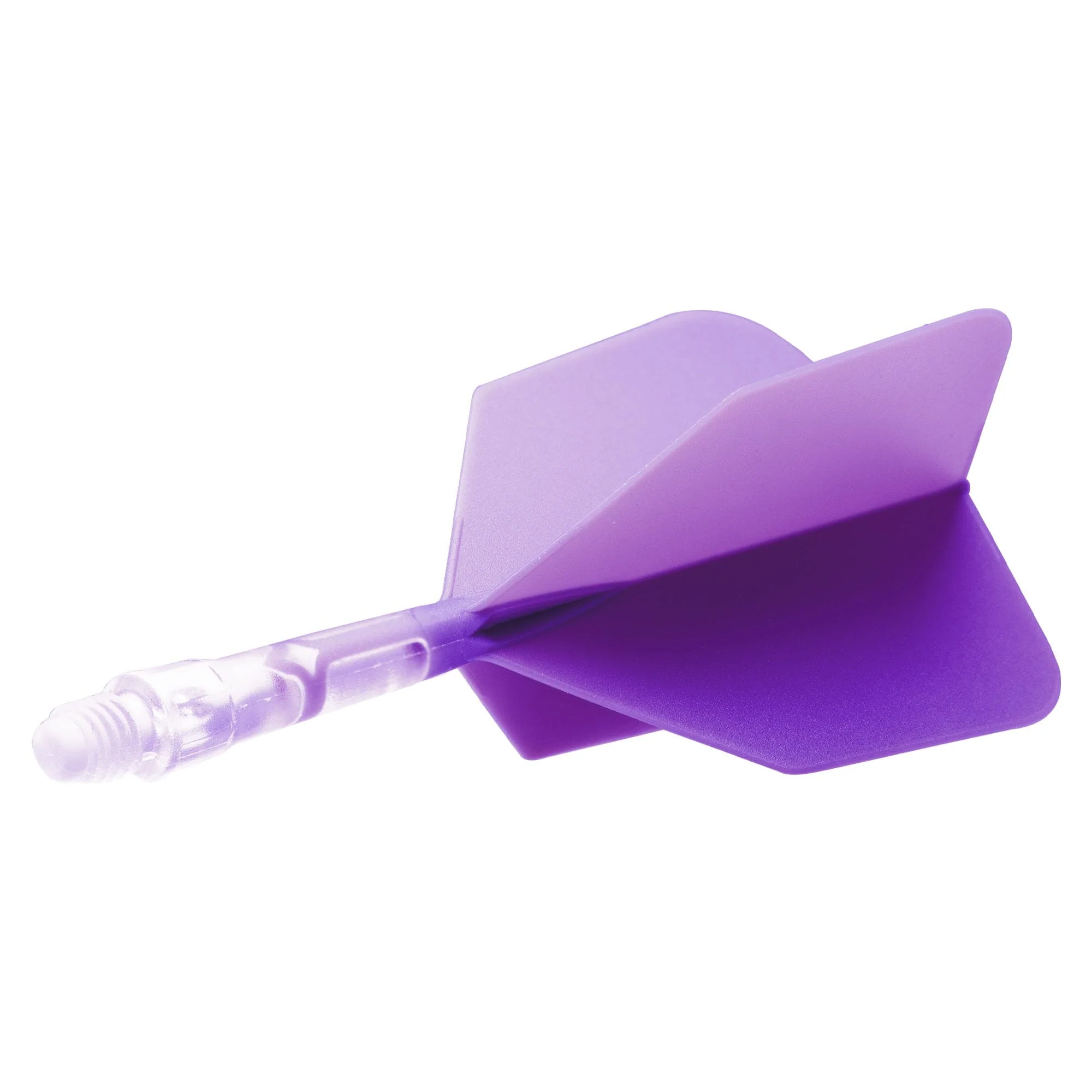 Cuesoul Rost T19 Integrated Dart Shaft and Flights - Big Wing - Clear with Purple Flight - Image 8