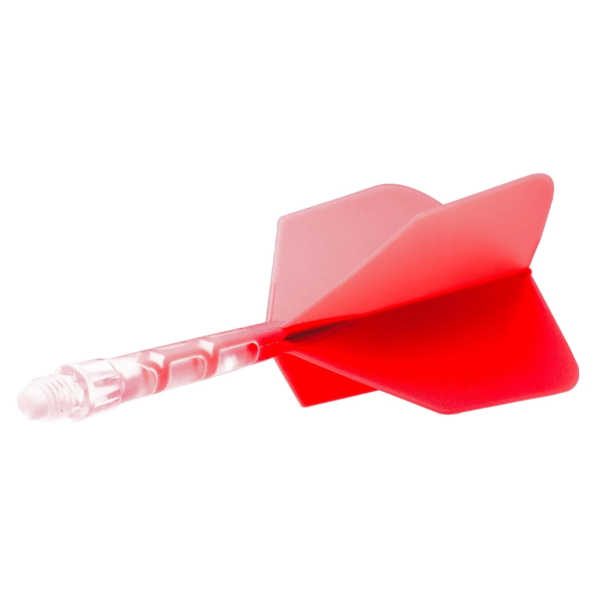 Cuesoul Rost T19 Integrated Dart Shaft and Flights - Big Wing - Clear with Red Flight - Image 12