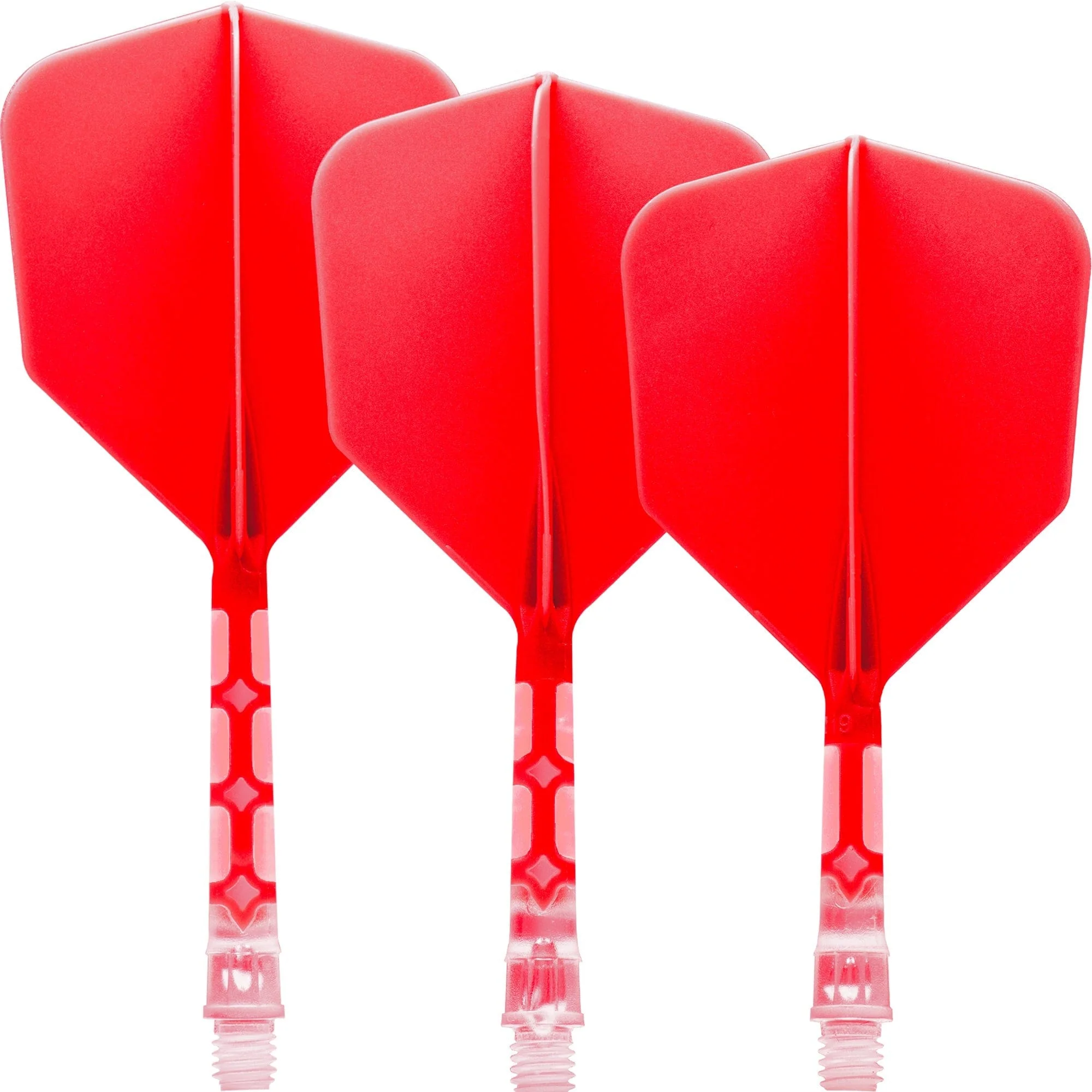 Cuesoul Rost T19 Integrated Dart Shaft and Flights - Big Wing - Clear with Red Flight - Image 18