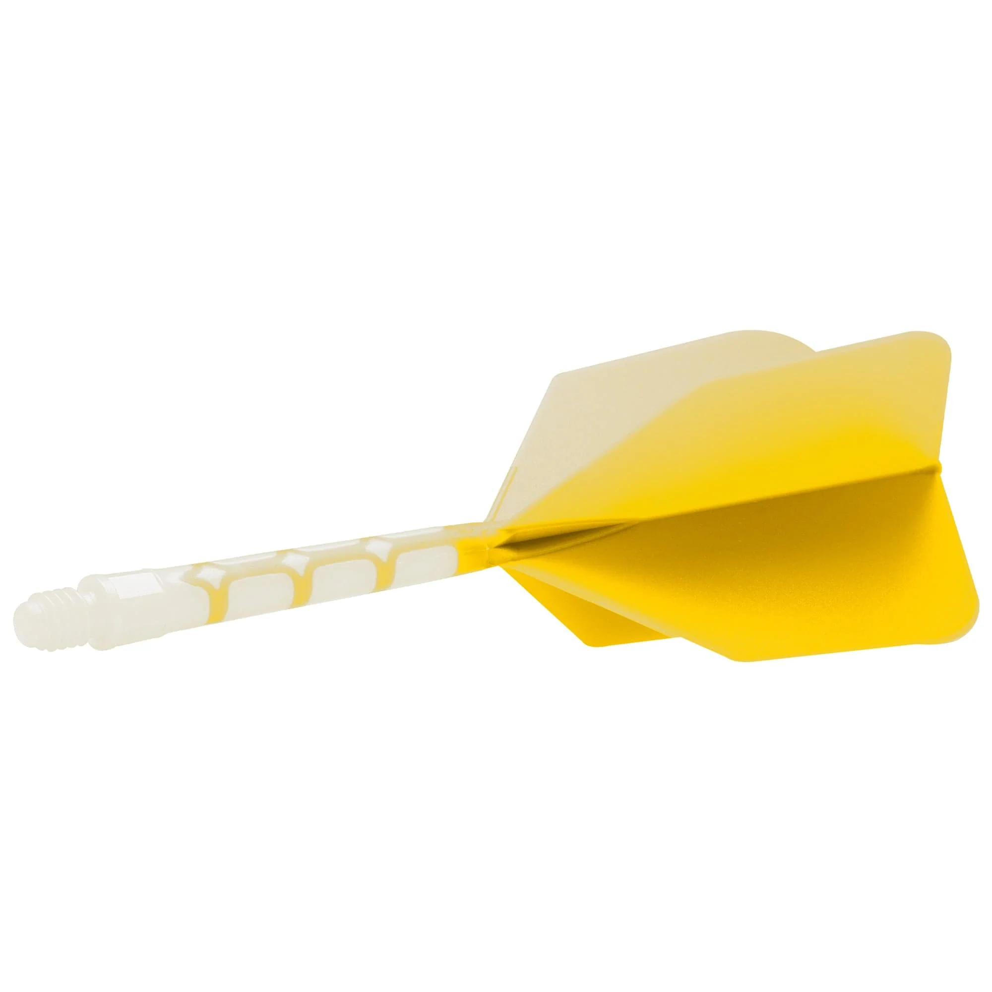 Cuesoul Rost T19 Integrated Dart Shaft and Flights - Big Wing - White with Yellow Flight - Image 5