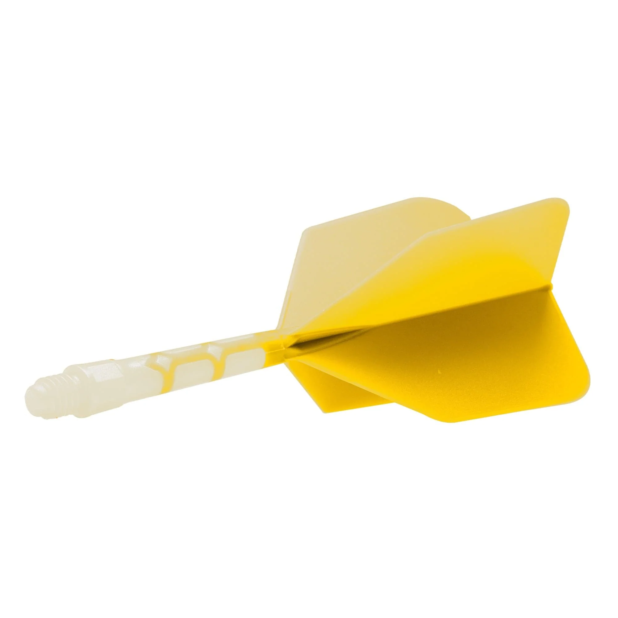 Cuesoul Rost T19 Integrated Dart Shaft and Flights - Big Wing - White with Yellow Flight - Image 6