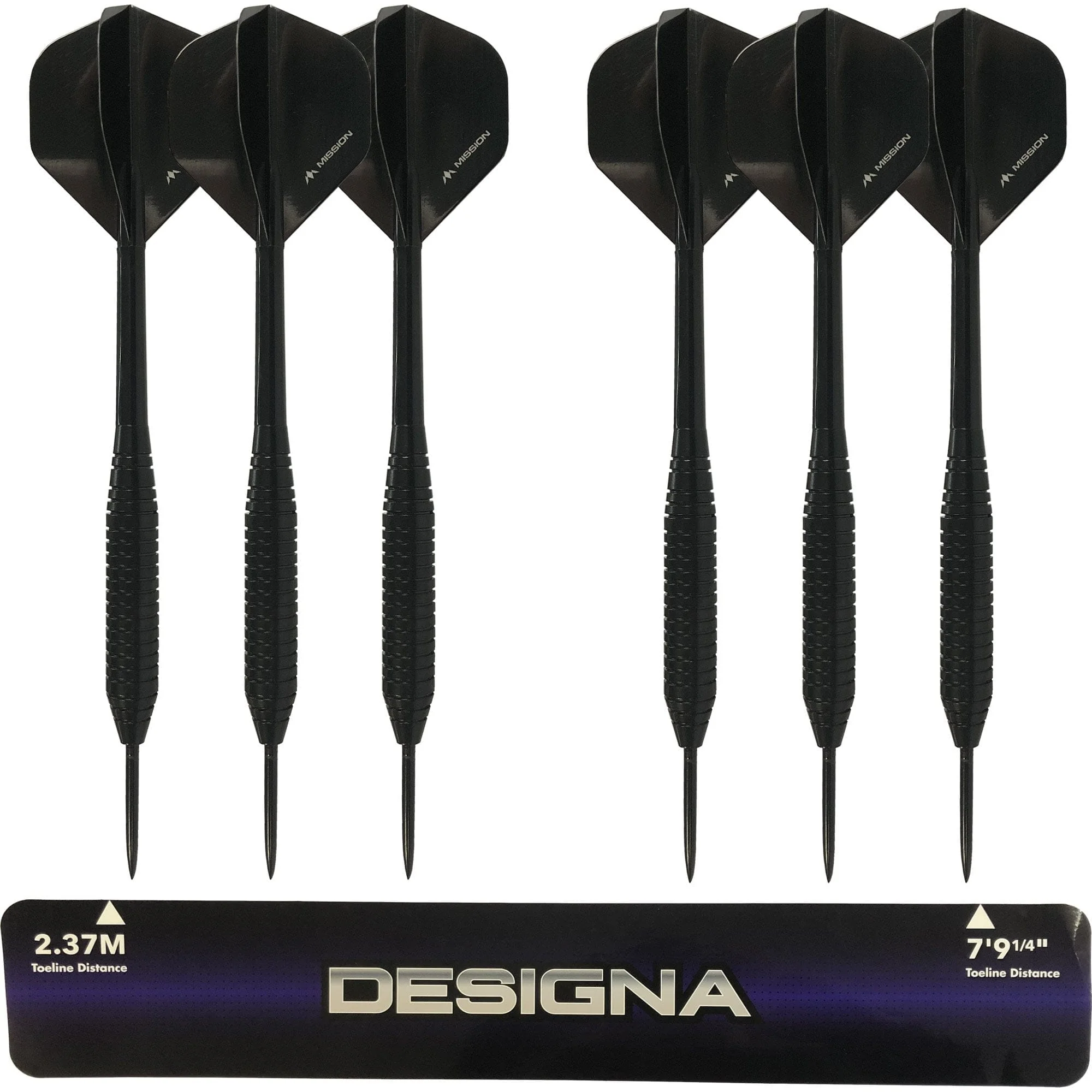 Dartboard Set: Mission Axis Dartboard + Black Jigsaw Surround + Throwline + 6 Darts - Image 4