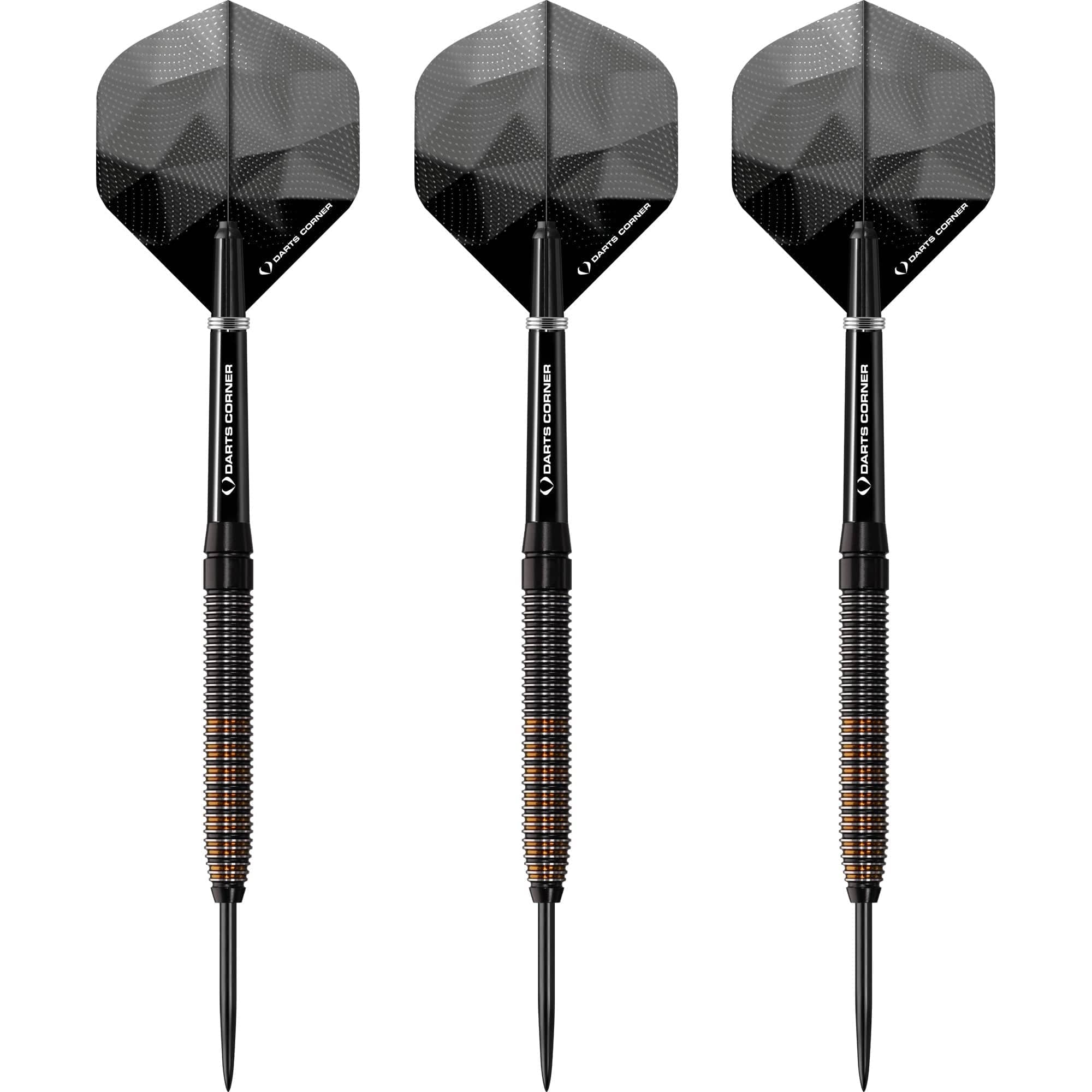 *Darts Corner Black Rebel Darts - Steel Tip Tungsten - Black with Gold - Image 5