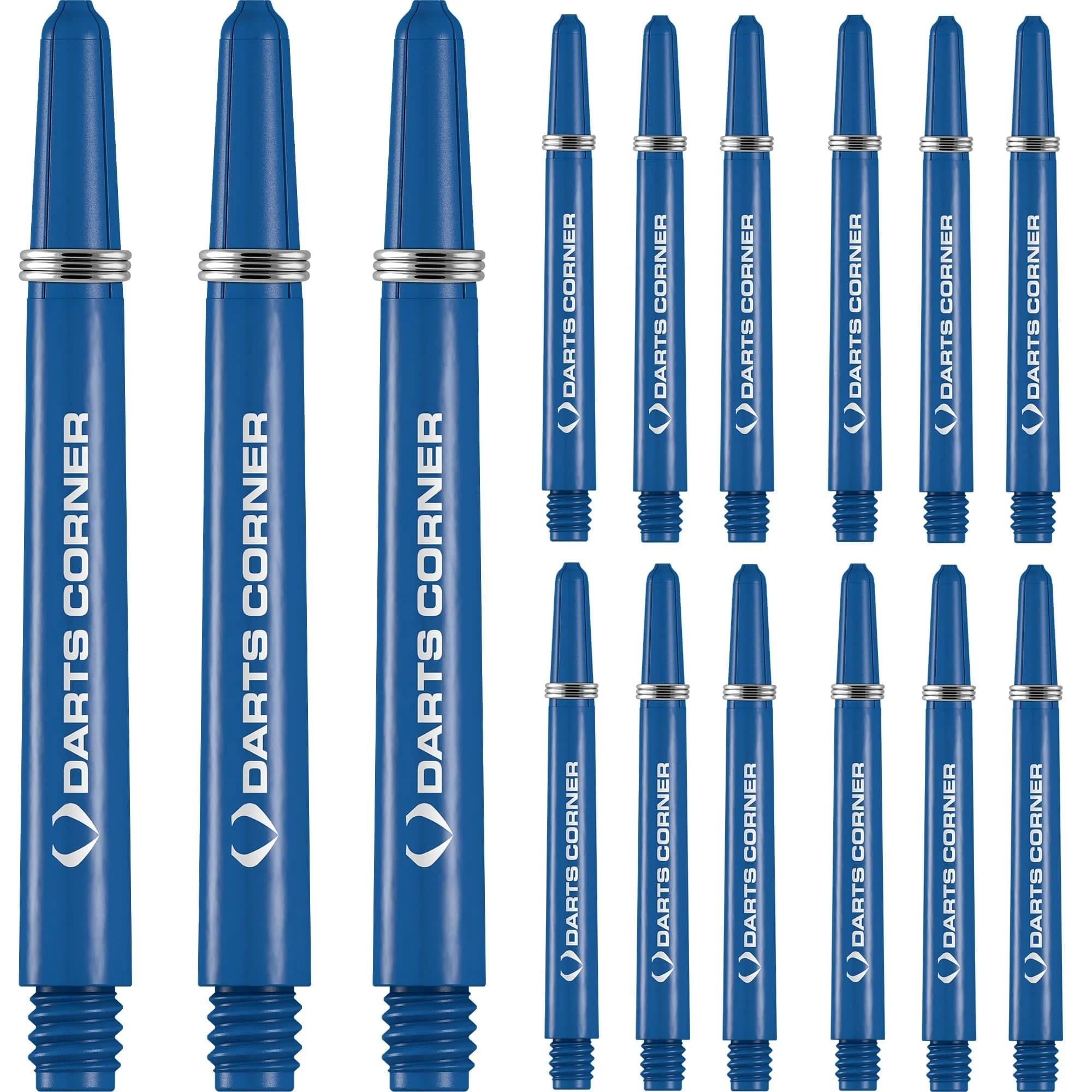 Darts Corner Nylon Dart Shafts - VALUE PACK - 5 Sets - Blue - Image 2