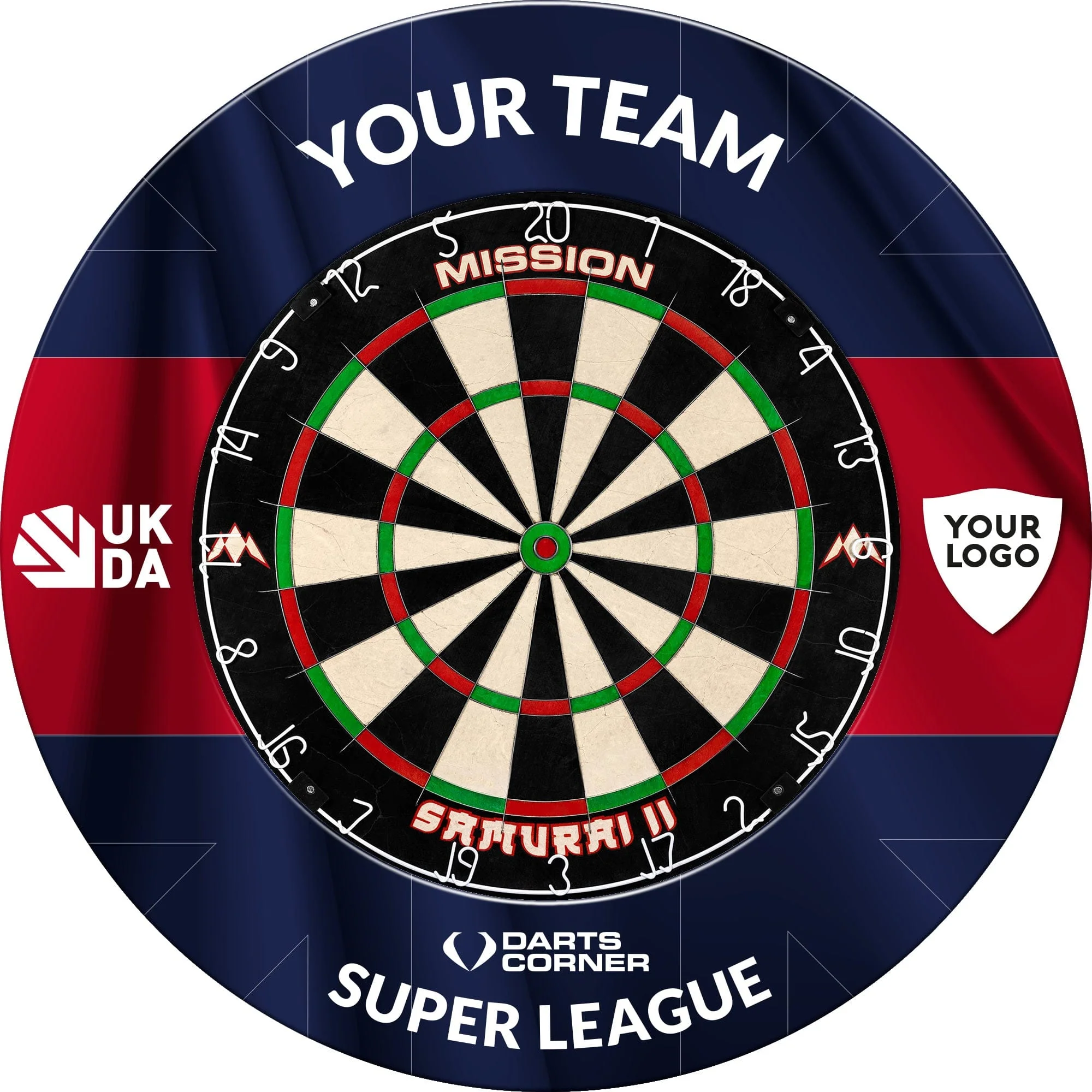 Darts Corner - UKDA Dartboard Surround - Heavy Duty - UKDA Super League - Image 2