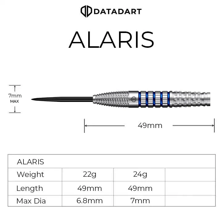 Datadart Alaris Darts - Steel Tip - 90% Tungsten - Image 3