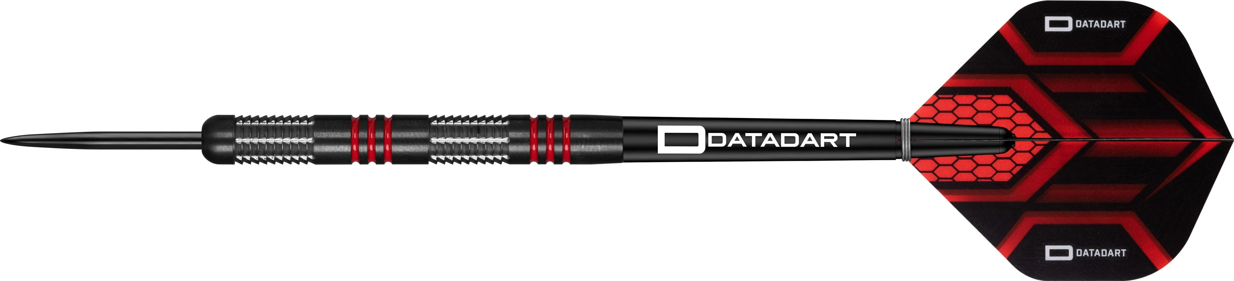 Datadart Element 74 Darts - Steel Tip - Black Titanium - Red Rings - Image 2