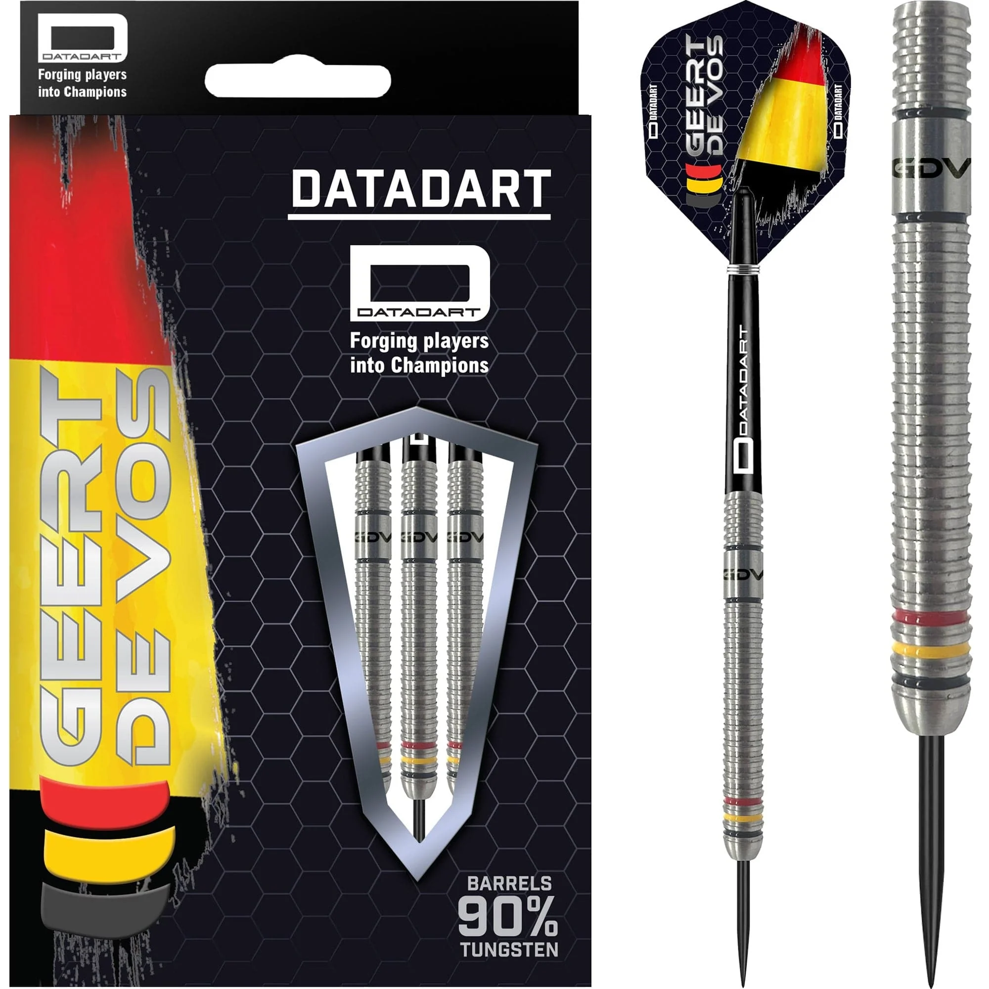 Datadart Geert De Vos Darts - Steel Tip - 90% - GDV - Natural
