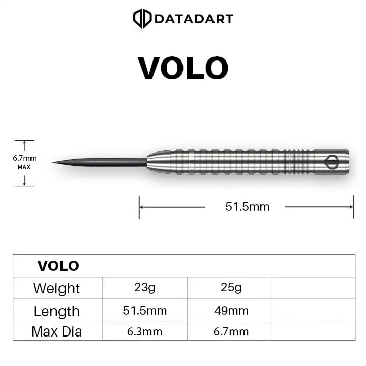 Datadart Volo Darts - Steel Tip - 90% Tungsten - Image 3
