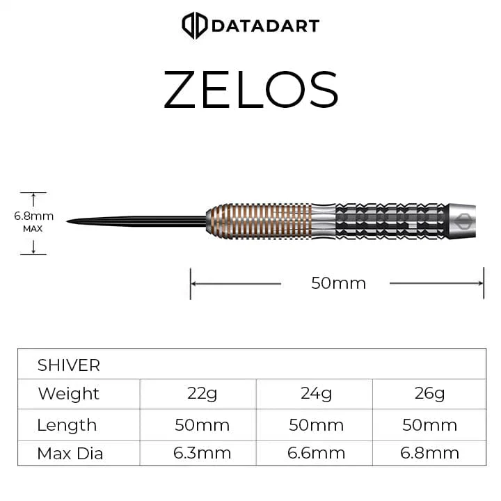 Datadart Zelos Darts - Steel Tip - 95% Tungsten - Image 3