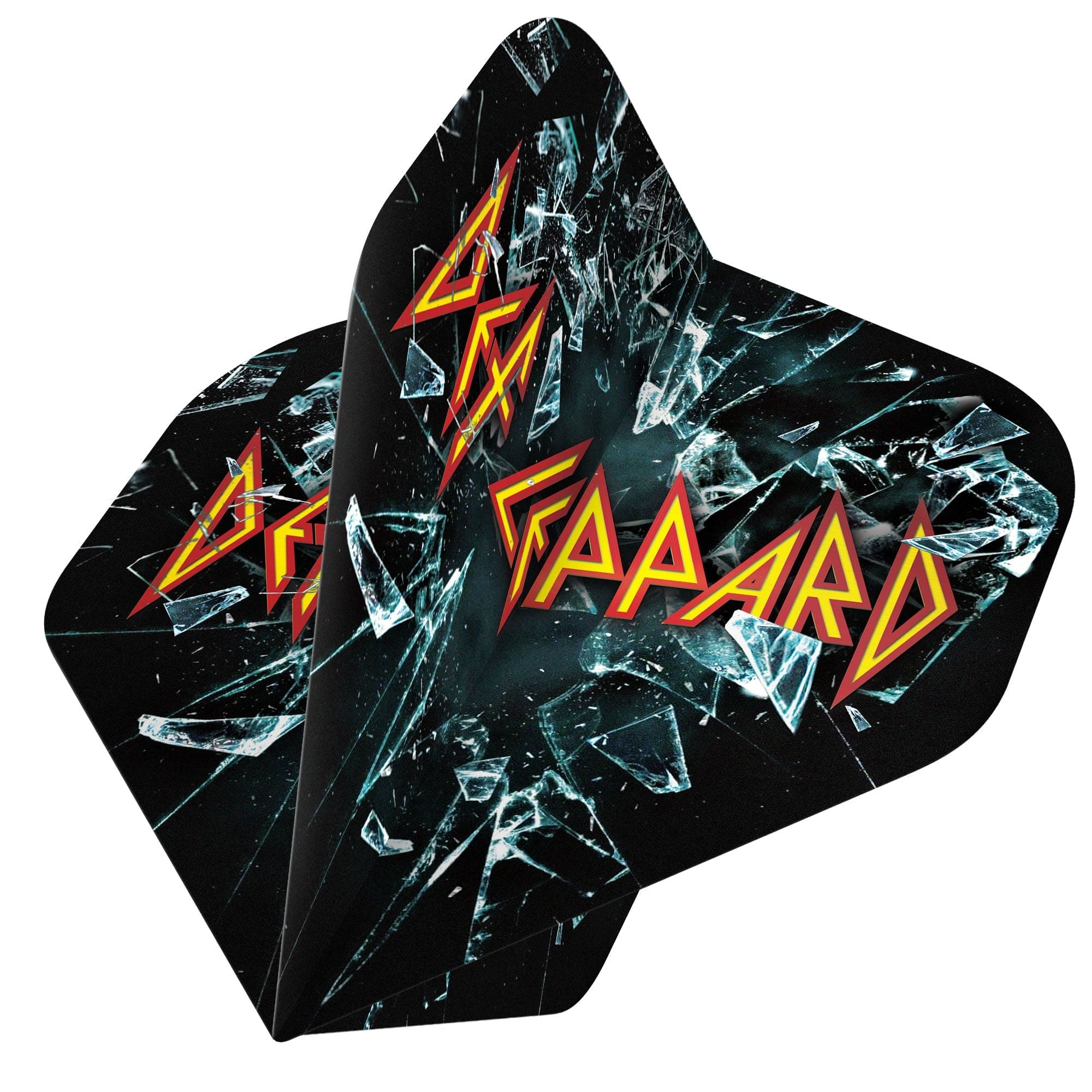 *Def Leppard Dart Flights - Official Licensed - 100 Micron - No2 - Std - F2 - Shattered Glass - Image 2