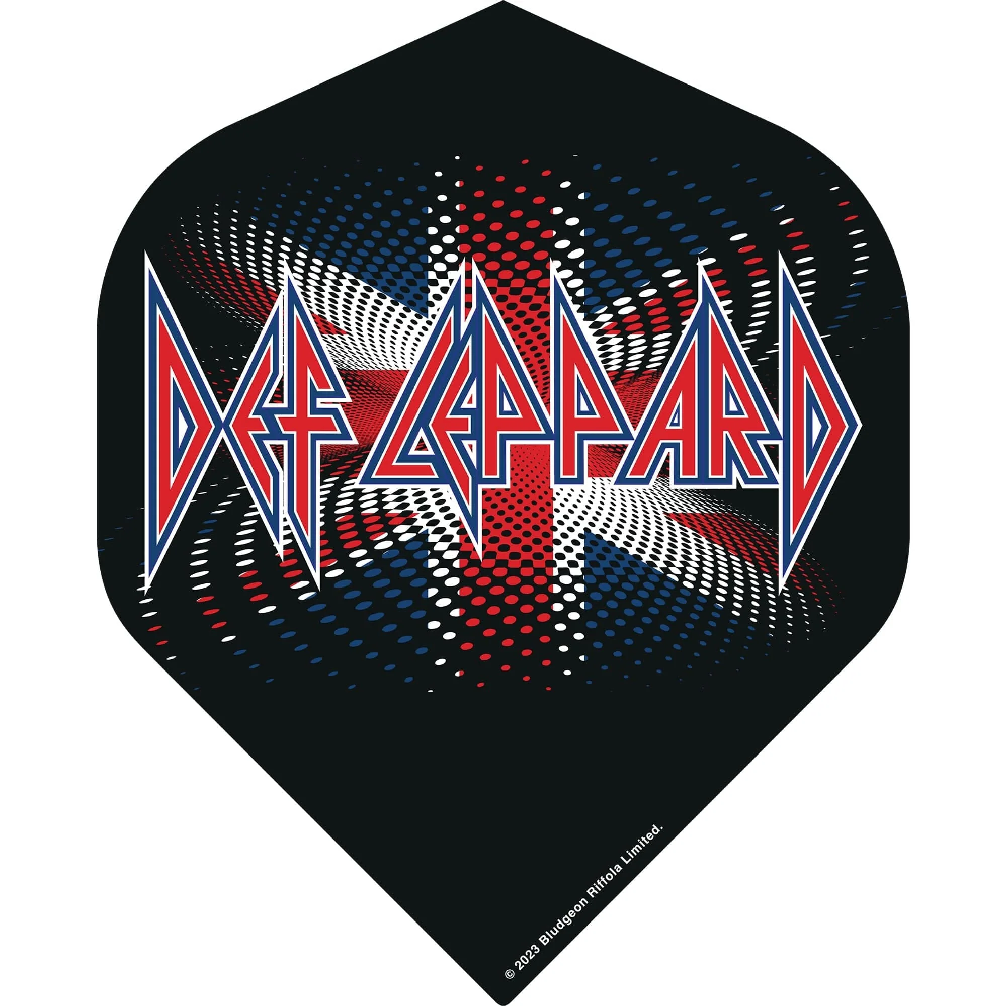 *Def Leppard Dart Flights - Official Licensed - 100 Micron - No2 - Std - F4 - Union Jack