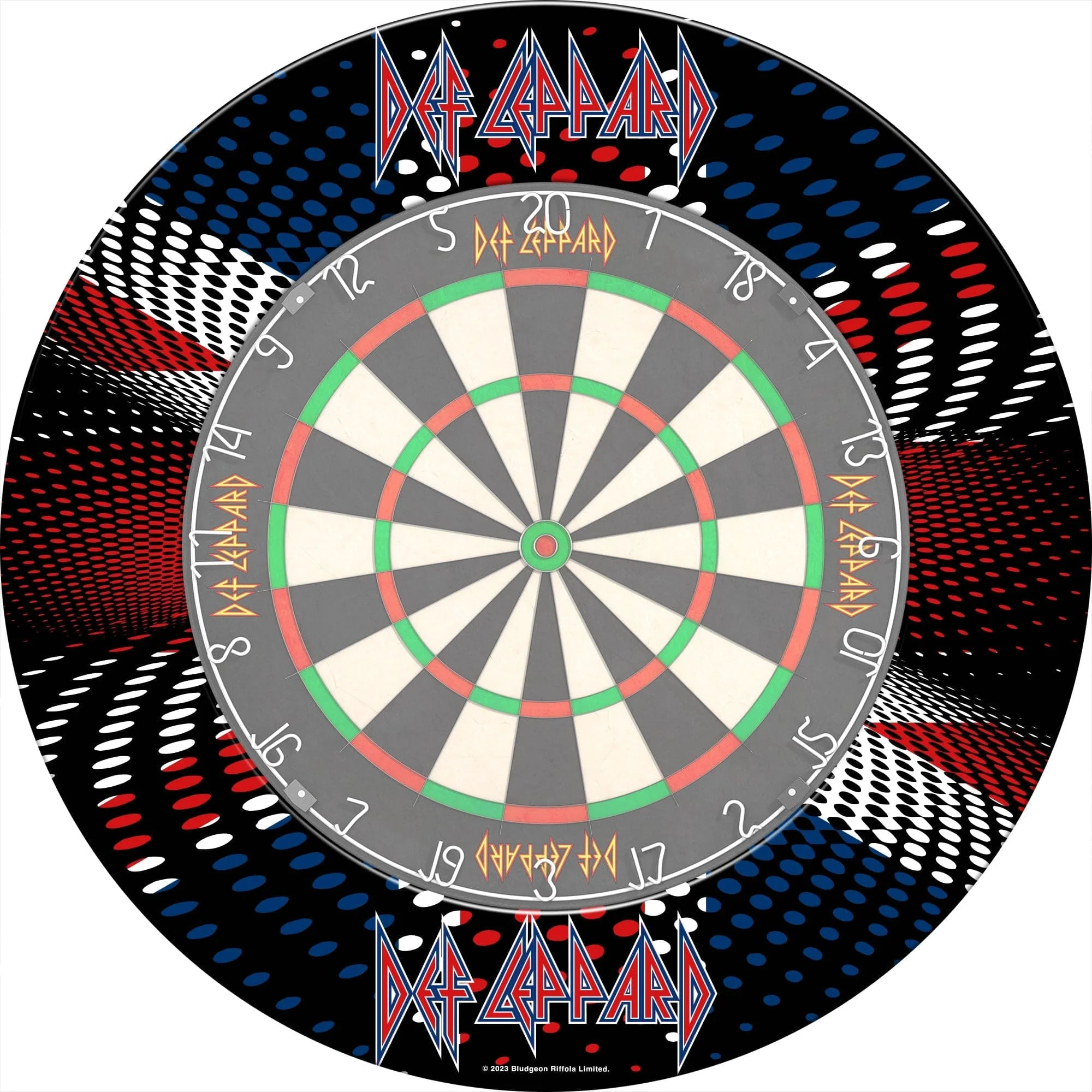 Def Leppard Dartboard Surround - Official Licensed - S3 - Professional - Union Jack - Image 5