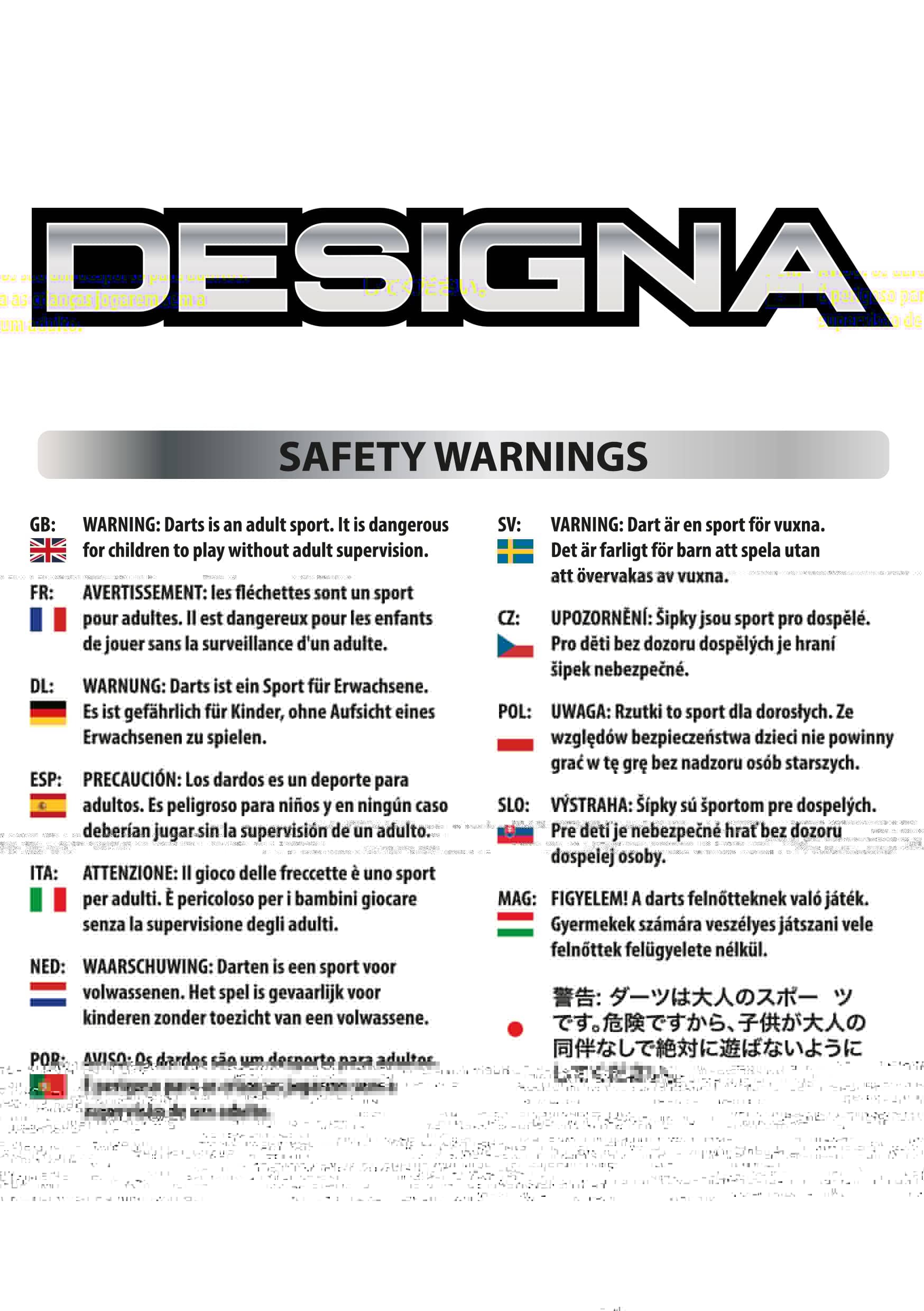 *Designa Dart Flights - Extra Strong - Std - Canada - Image 2