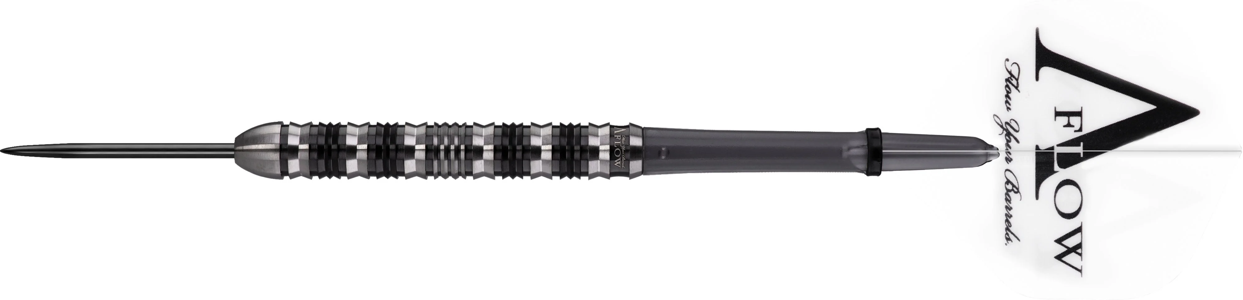 Dynasty Darts - Crystal Line - A Flow - Steel Tip - OHM - Black & Silver - 22g - Image 2