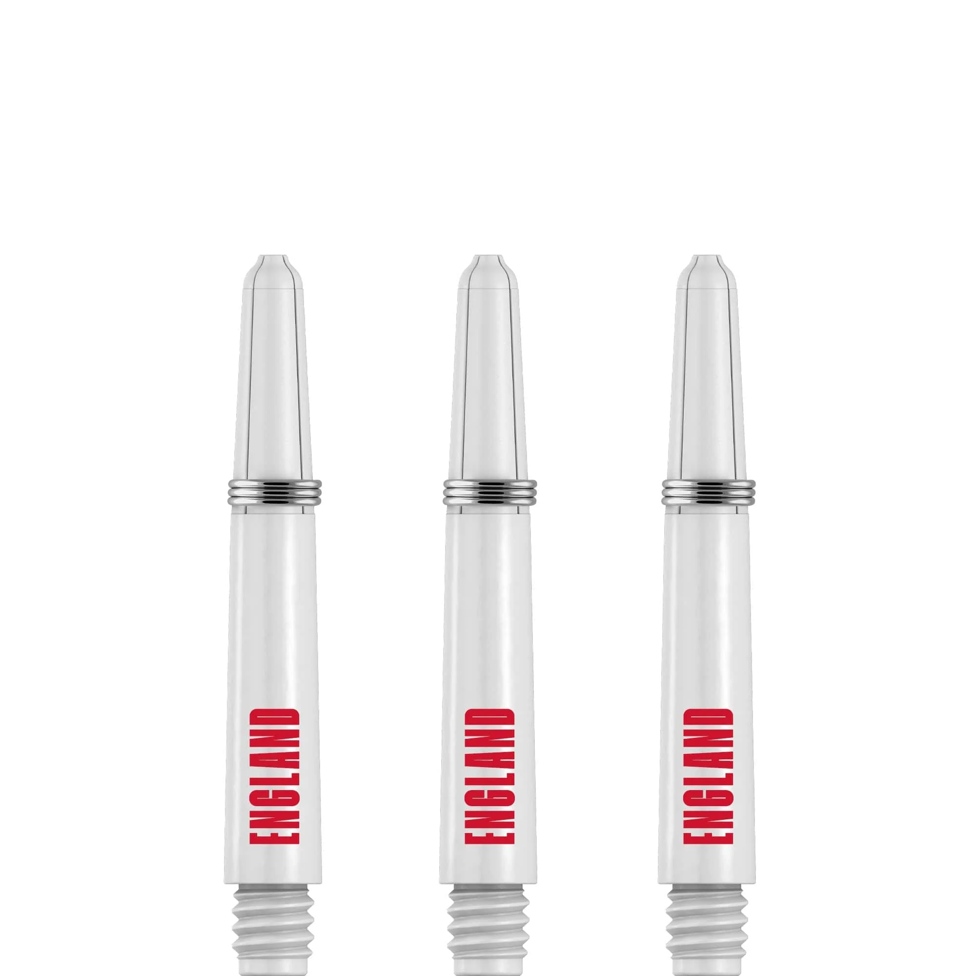 England Football Nylon Shafts - Dart Stems with Springs - White - Medium - Image 4